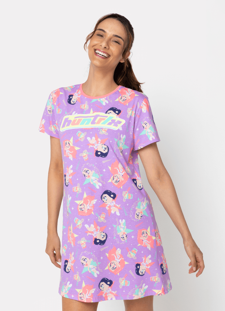 Camisola-Manga-Curta-Algodao-Feminina-Guerreiras-Do-K-pop