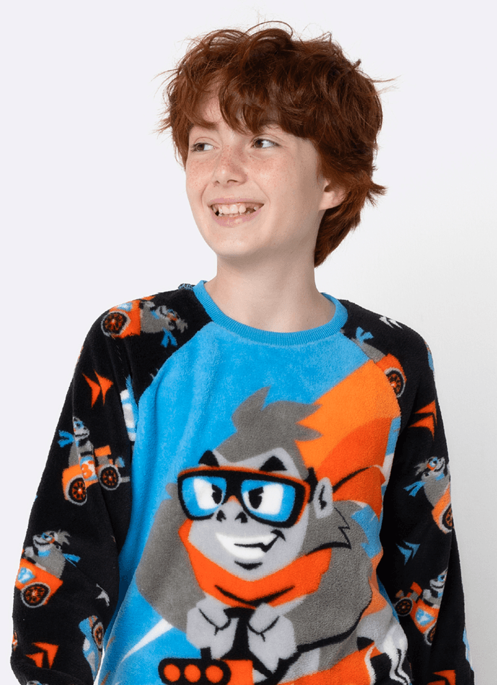 Pijama-Manga-Longa-Soft-Menino-Teen-Gorila-Racing