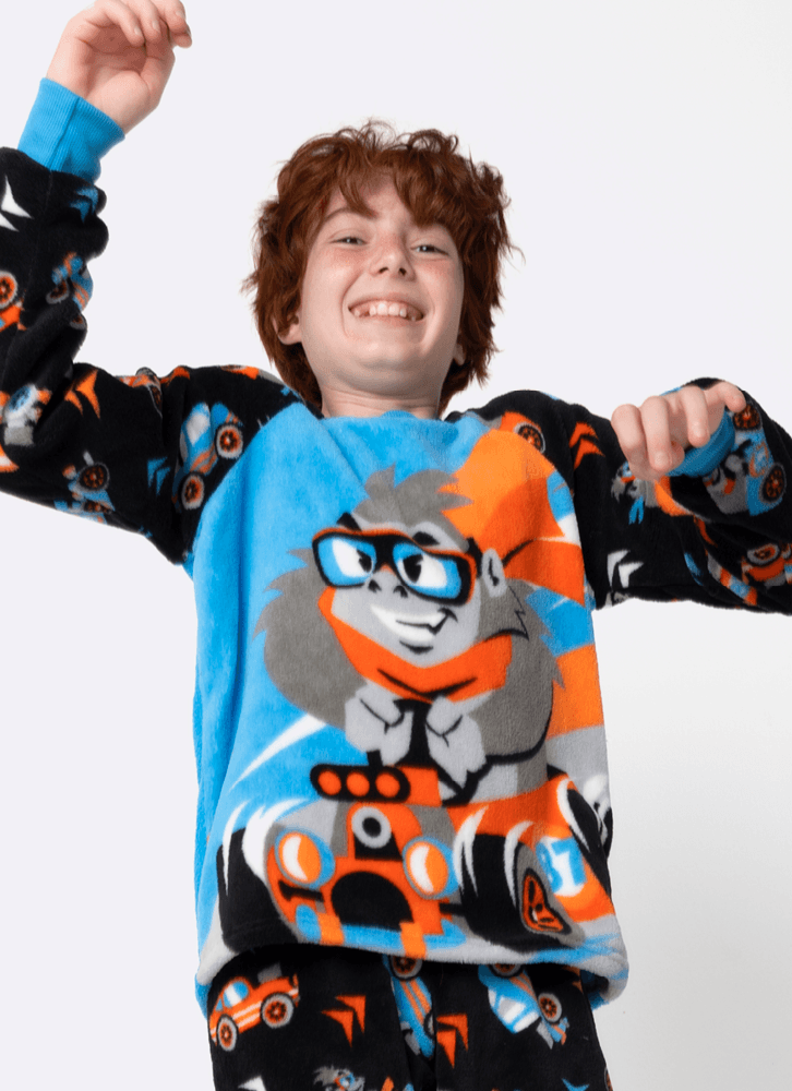 Pijama-Manga-Longa-Soft-Menino-Teen-Gorila-Racing