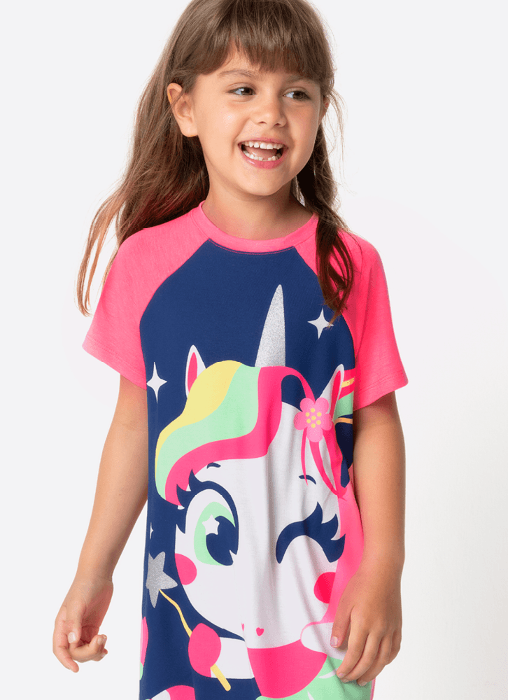 Camisola-Manga-Curta-Menina-Unicornio-Encantado