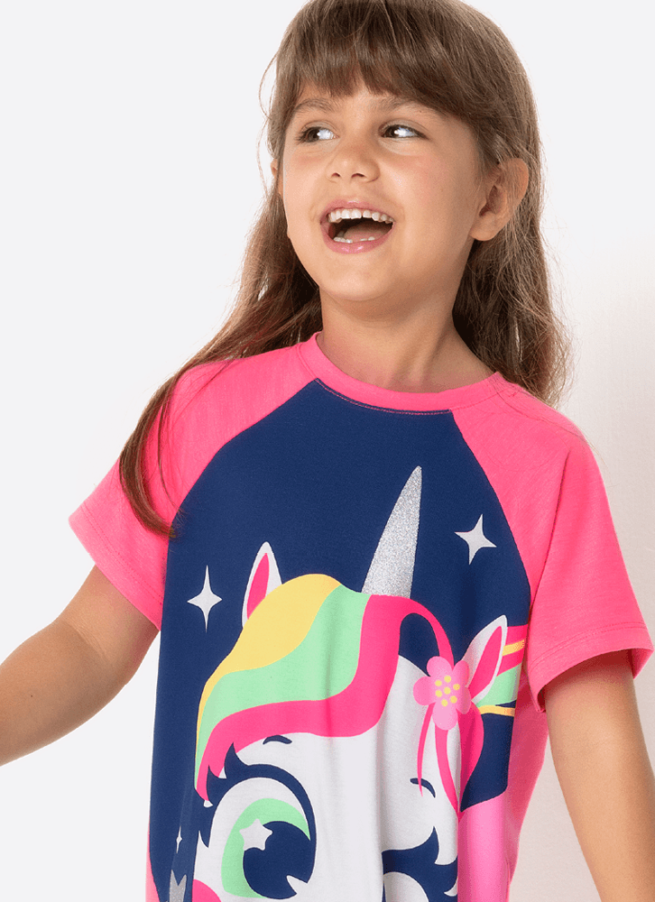 Camisola-Manga-Curta-Menina-Unicornio-Encantado