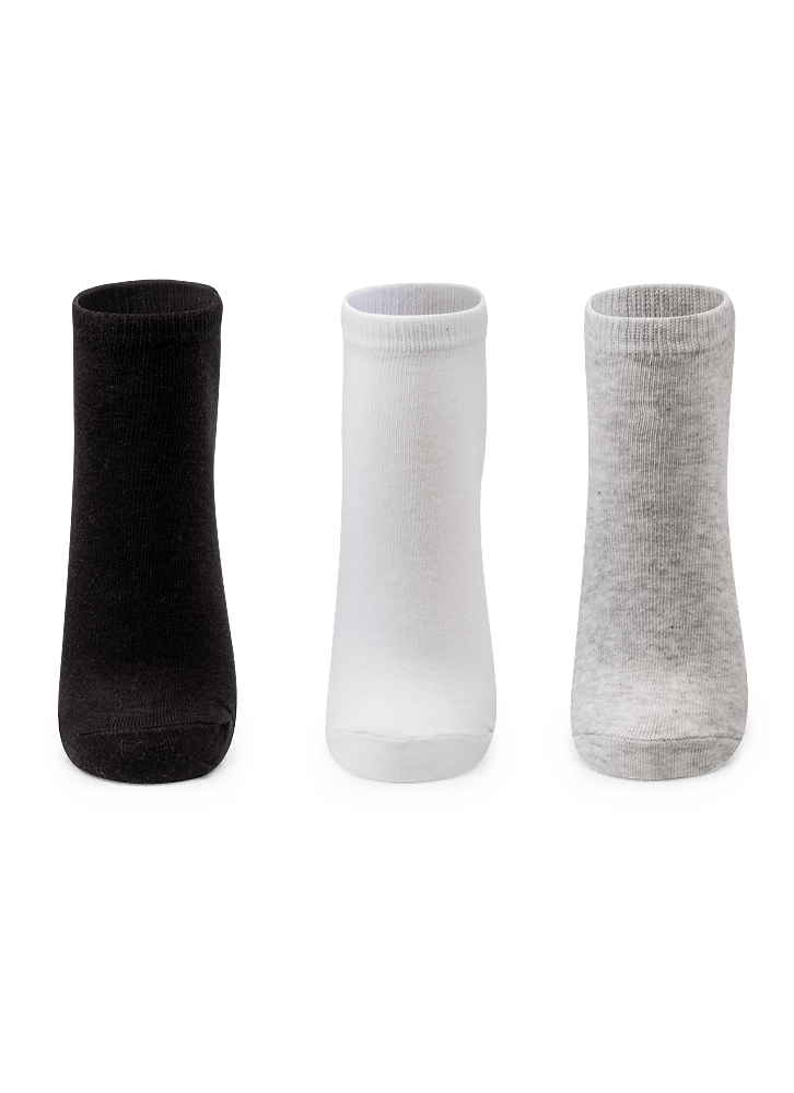 Kit-Com-3-Meias-Cano-Curto-Unissex-Adulto-Lisas