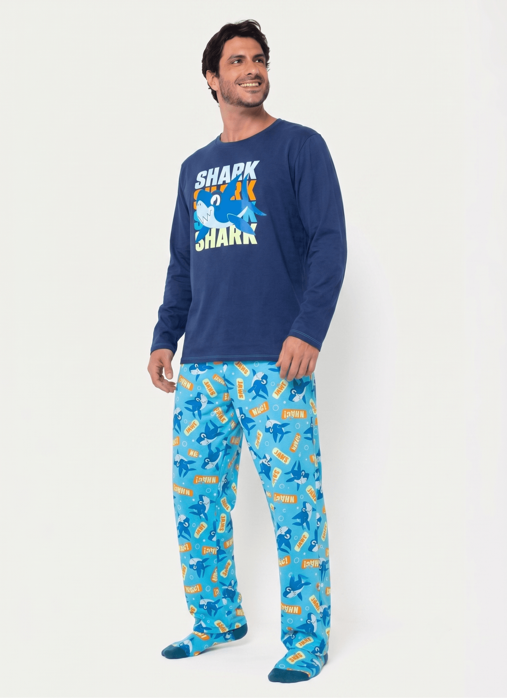 Pijama-Manga-Longa-Algodao-Masculino-Tubarao