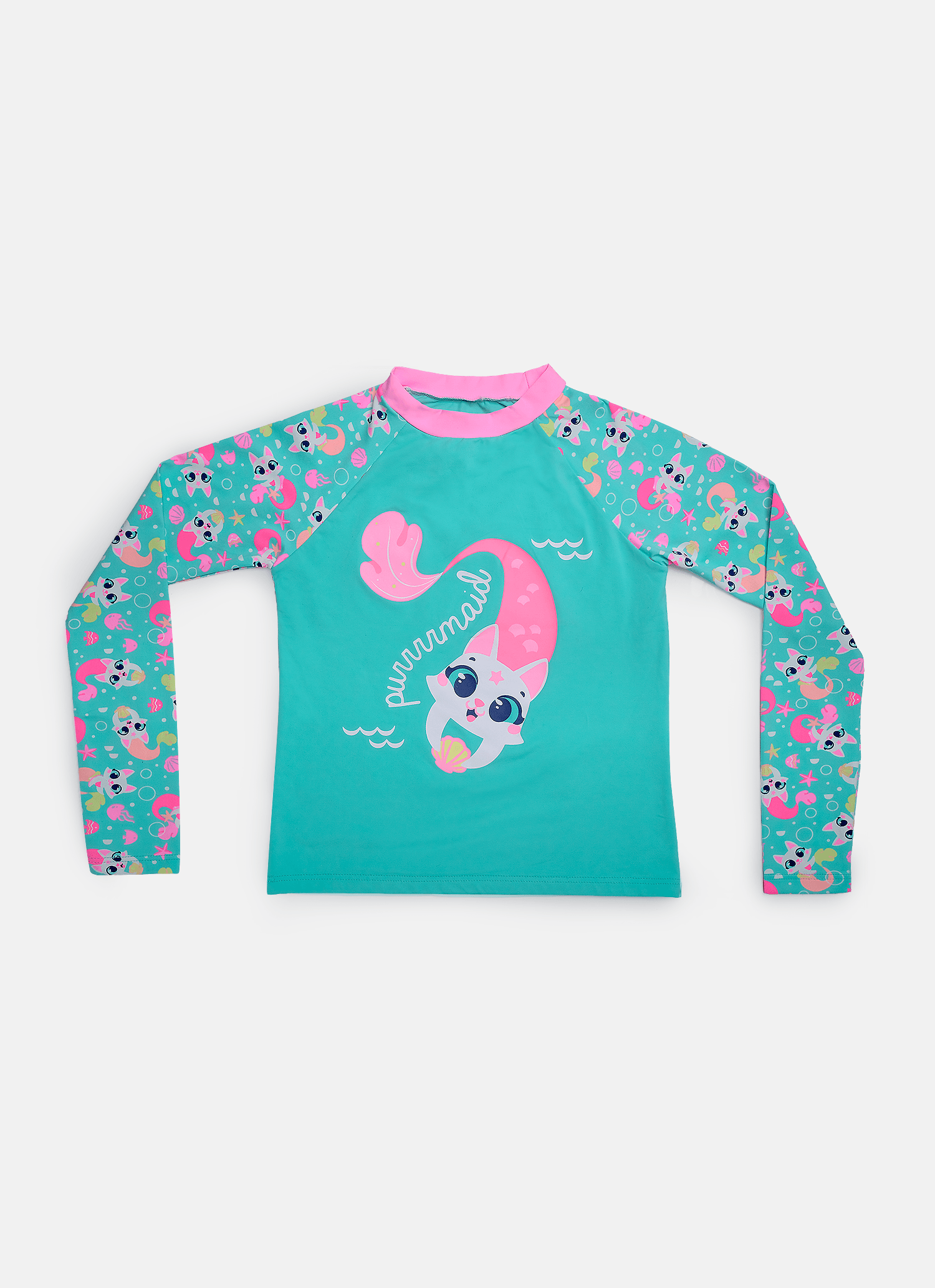 Camiseta-Manga-Longa-Menina-Gata-Sereia
