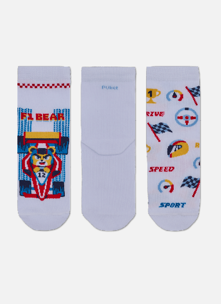 Kit-Com-3-Meias-Cano-Curto-Menino-Urso-Corredor