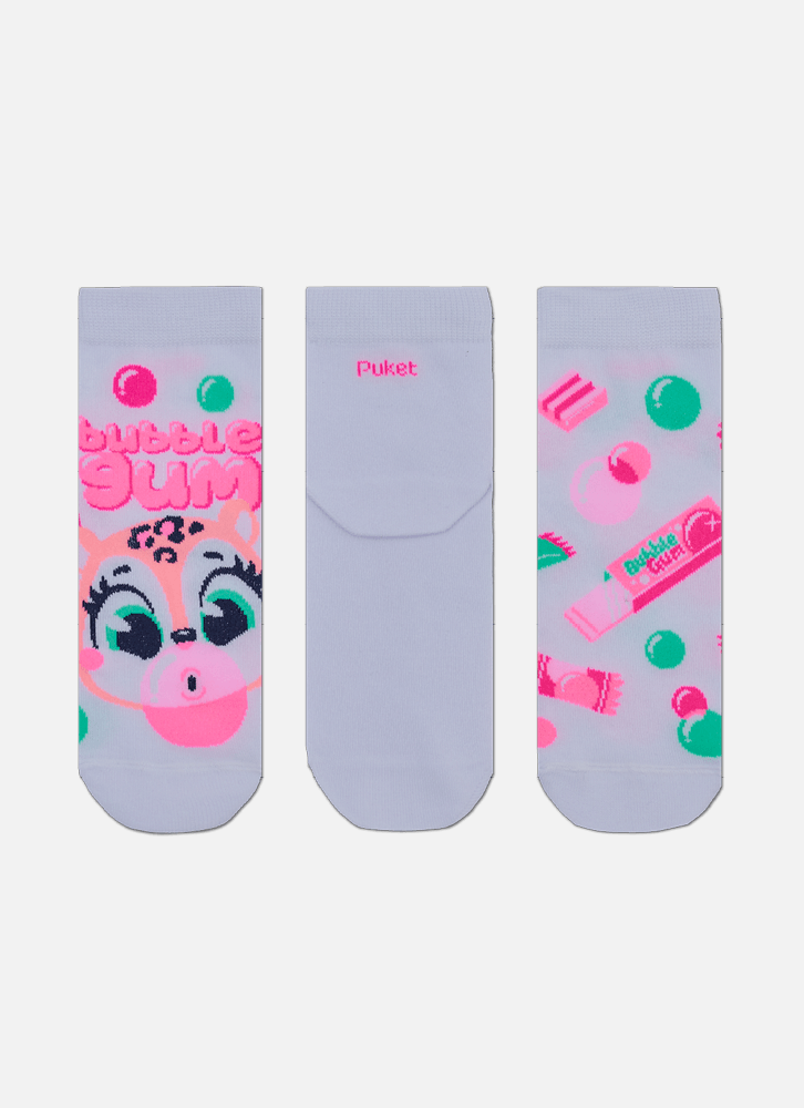 Kit-Com-3-Meias-Cano-Curto-Feminina-Onca-Chiclete