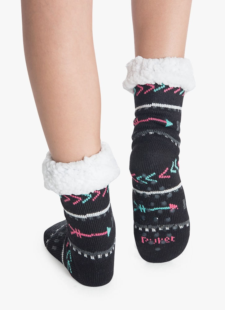 Meia-Botinha-Trico-Antiderrapante-Feminina-Boho