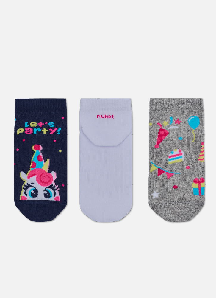 Kit-Com-3-Meias-Cano-Micro-Menina-Unicornio-Festa