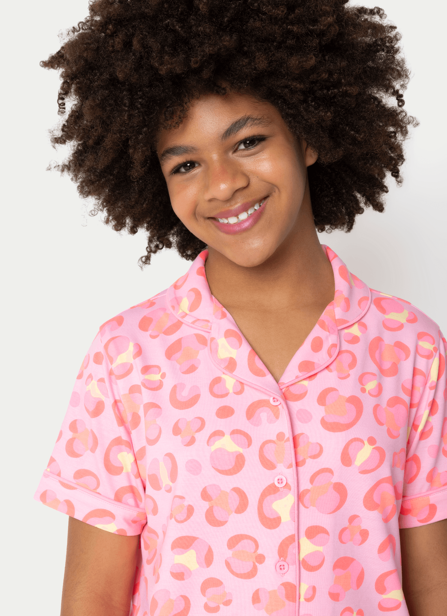 Pijama-Manga-Curta-Viscose-Menina-Teen-Gata-Cereja