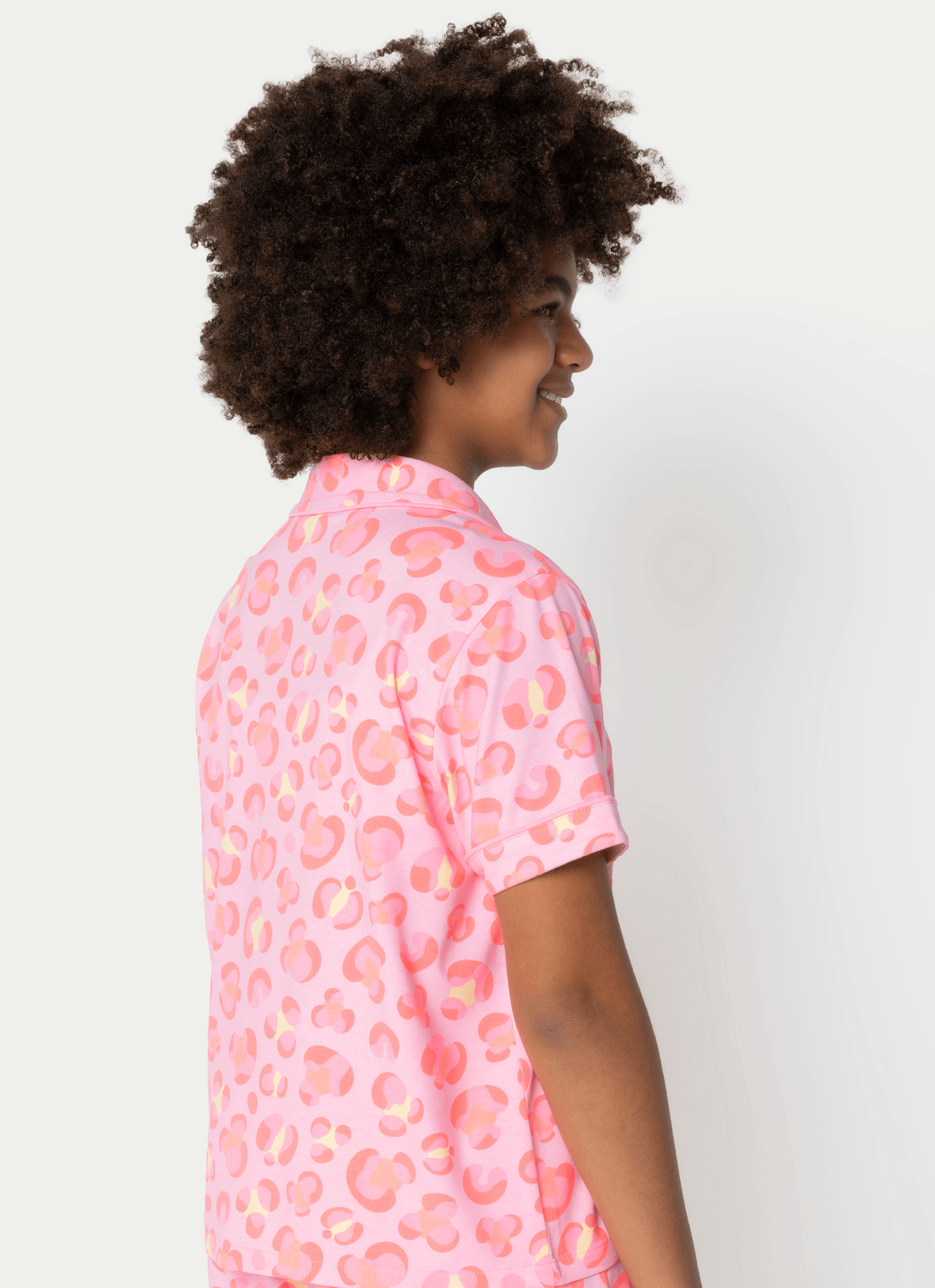 Pijama-Manga-Curta-Viscose-Menina-Teen-Gata-Cereja