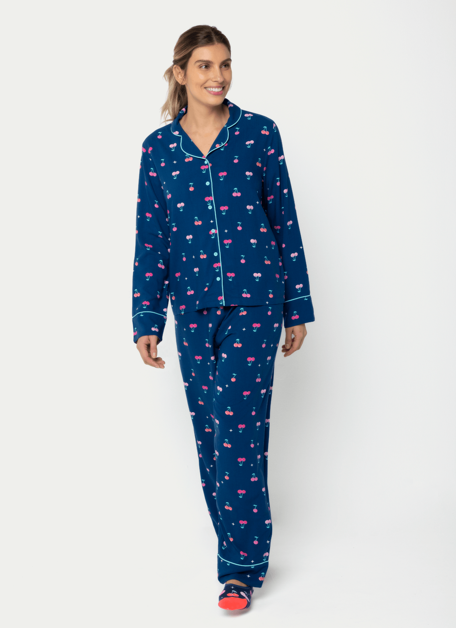Pijama-Manga-Longa-Viscose-Feminino-Cereja