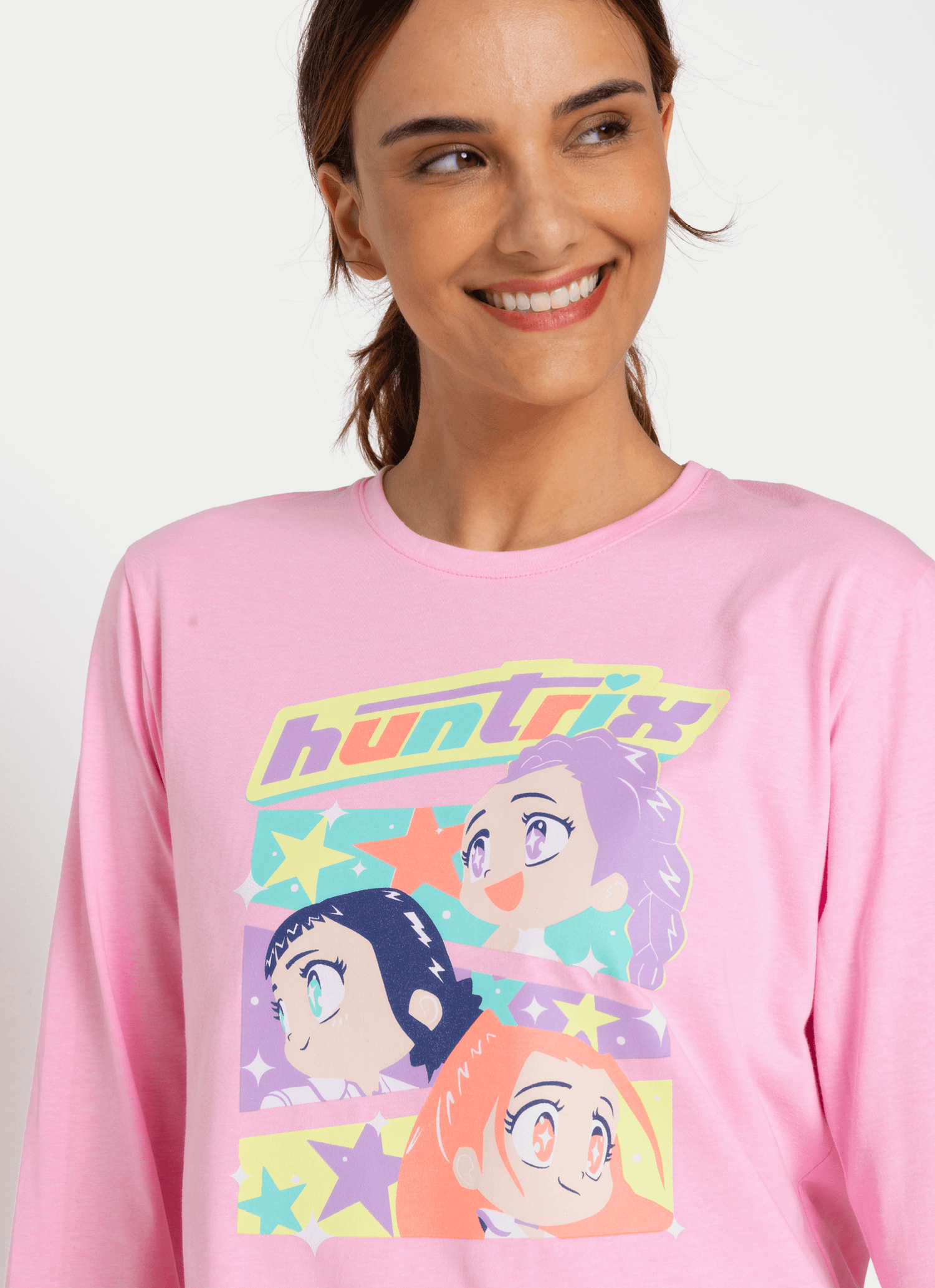 Pijama-Manga-Longa-Feminino-Guerreiras-Do-K-pop