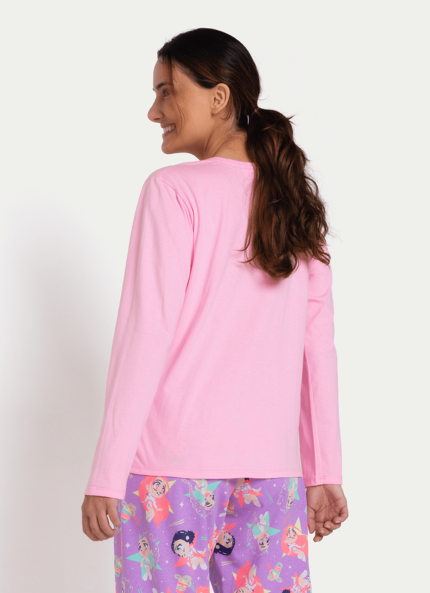 Pijama-Manga-Longa-Feminino-Guerreiras-Do-K-pop