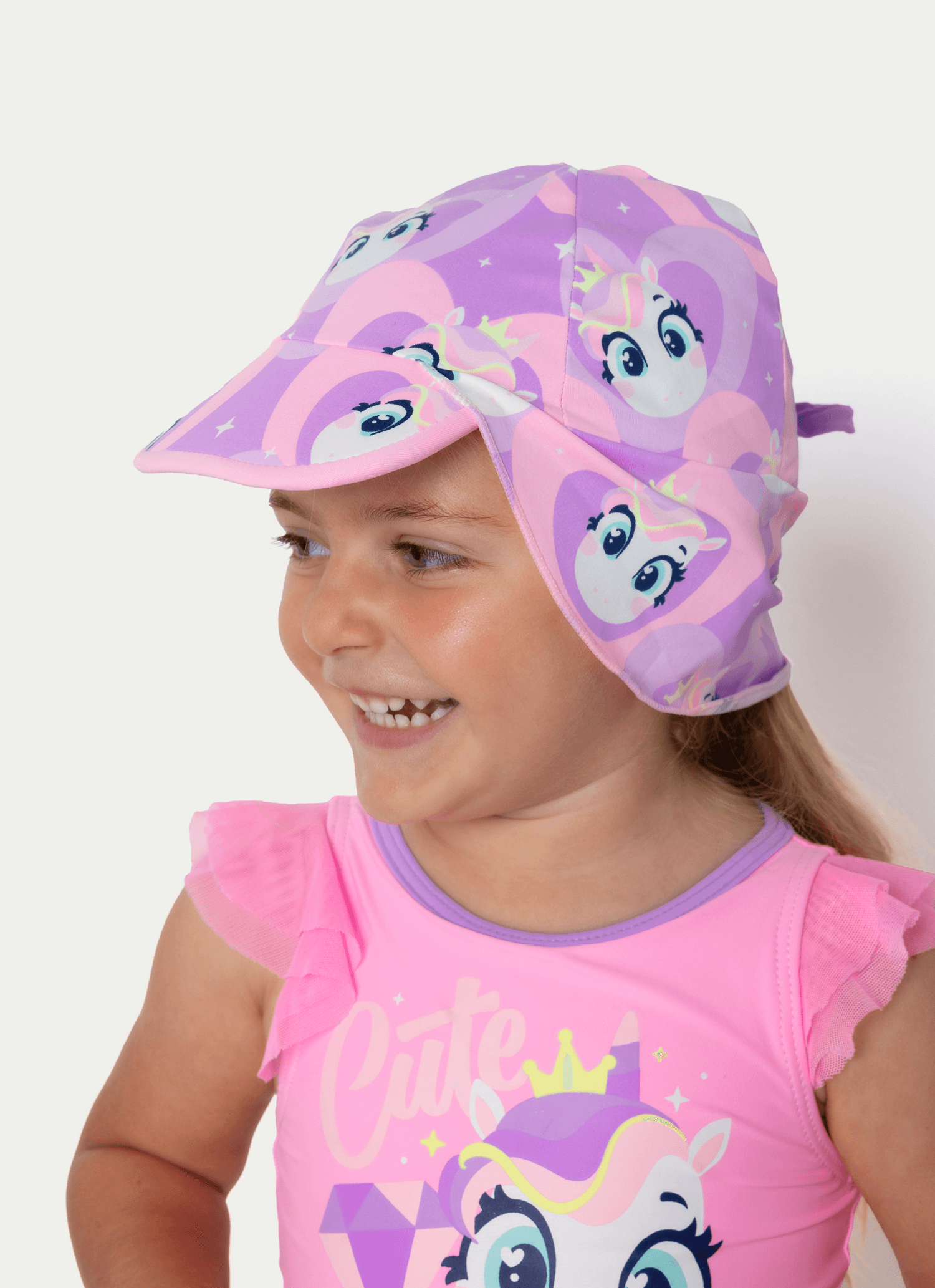 Chapeu-Com-Protecao-Solar-Bebe-Menina-Unicornio-Diamante