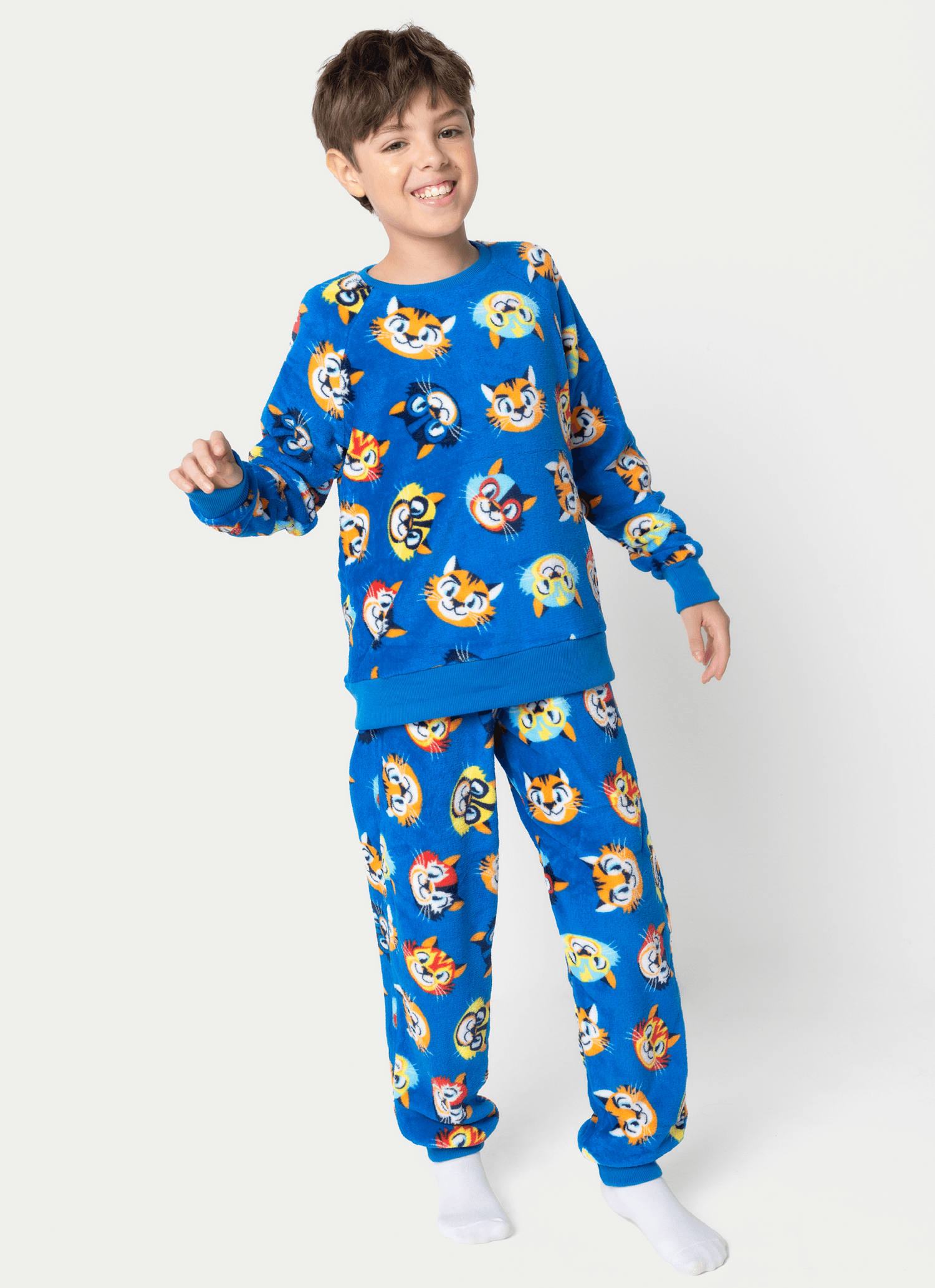 Pijama-Manga-Longa-Soft-Menino-Teen-Tigre-Lucha