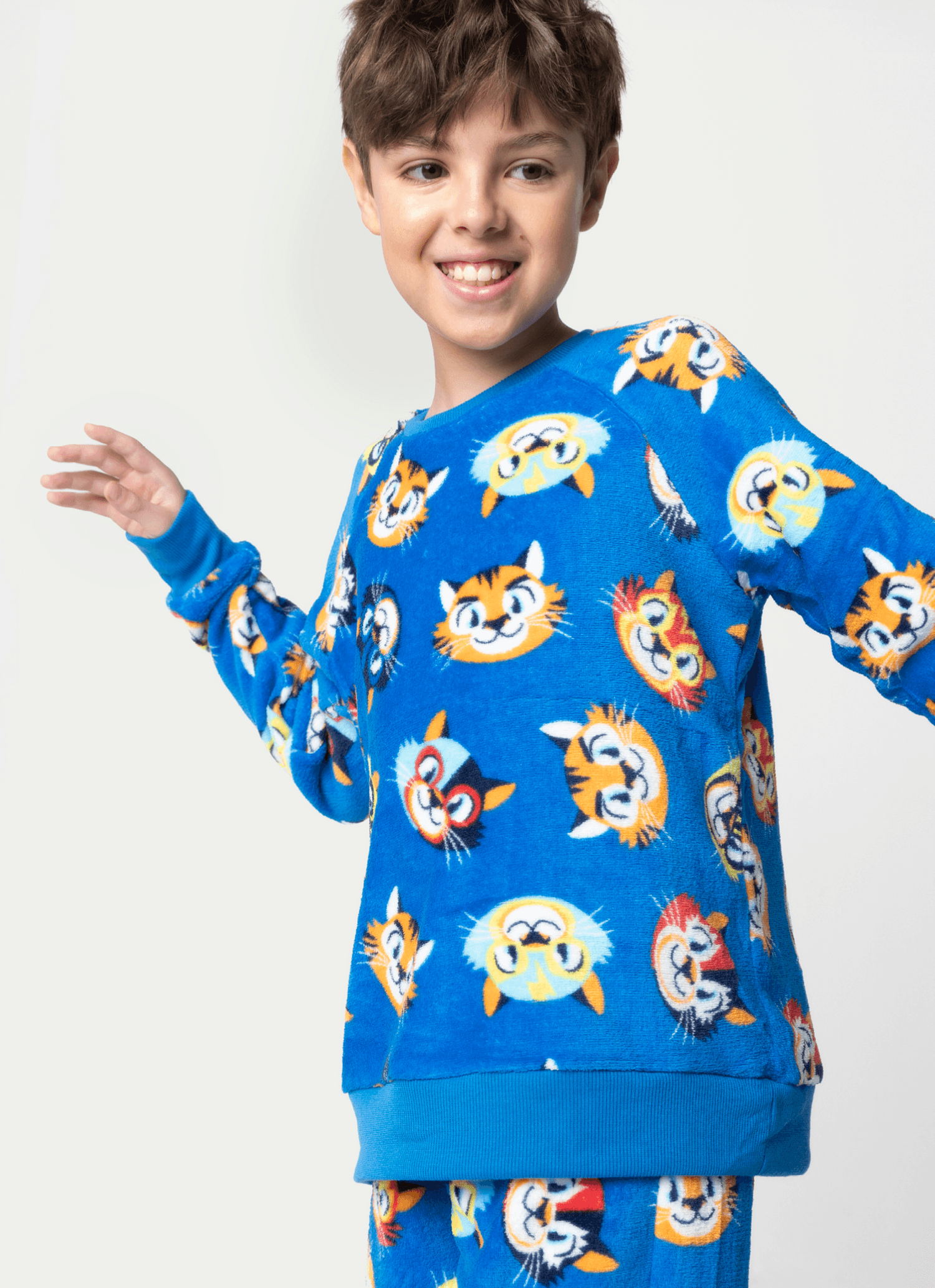 Pijama-Manga-Longa-Soft-Menino-Teen-Tigre-Lucha