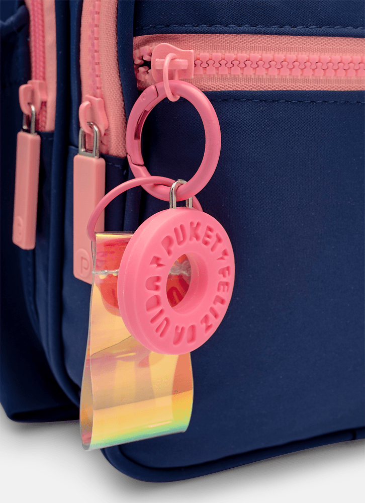 Lancheira-Termica-Com-Bolso-Frontal-Color-Block-Azul-Marinho-E-Rosa