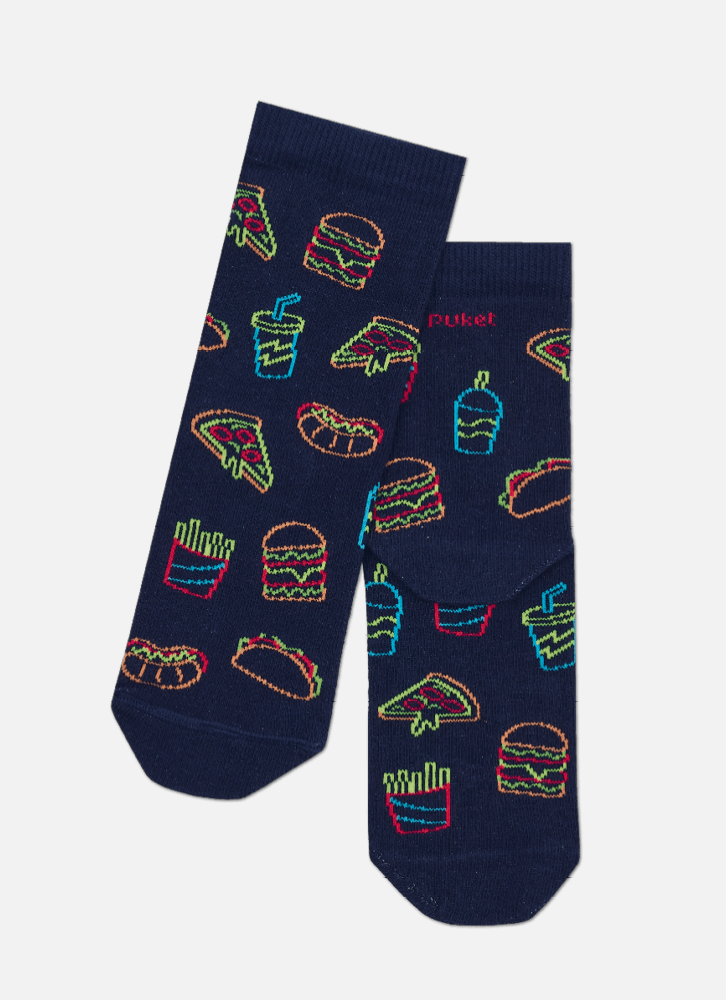 Meia-Soquete-Menino-Fast-Food
