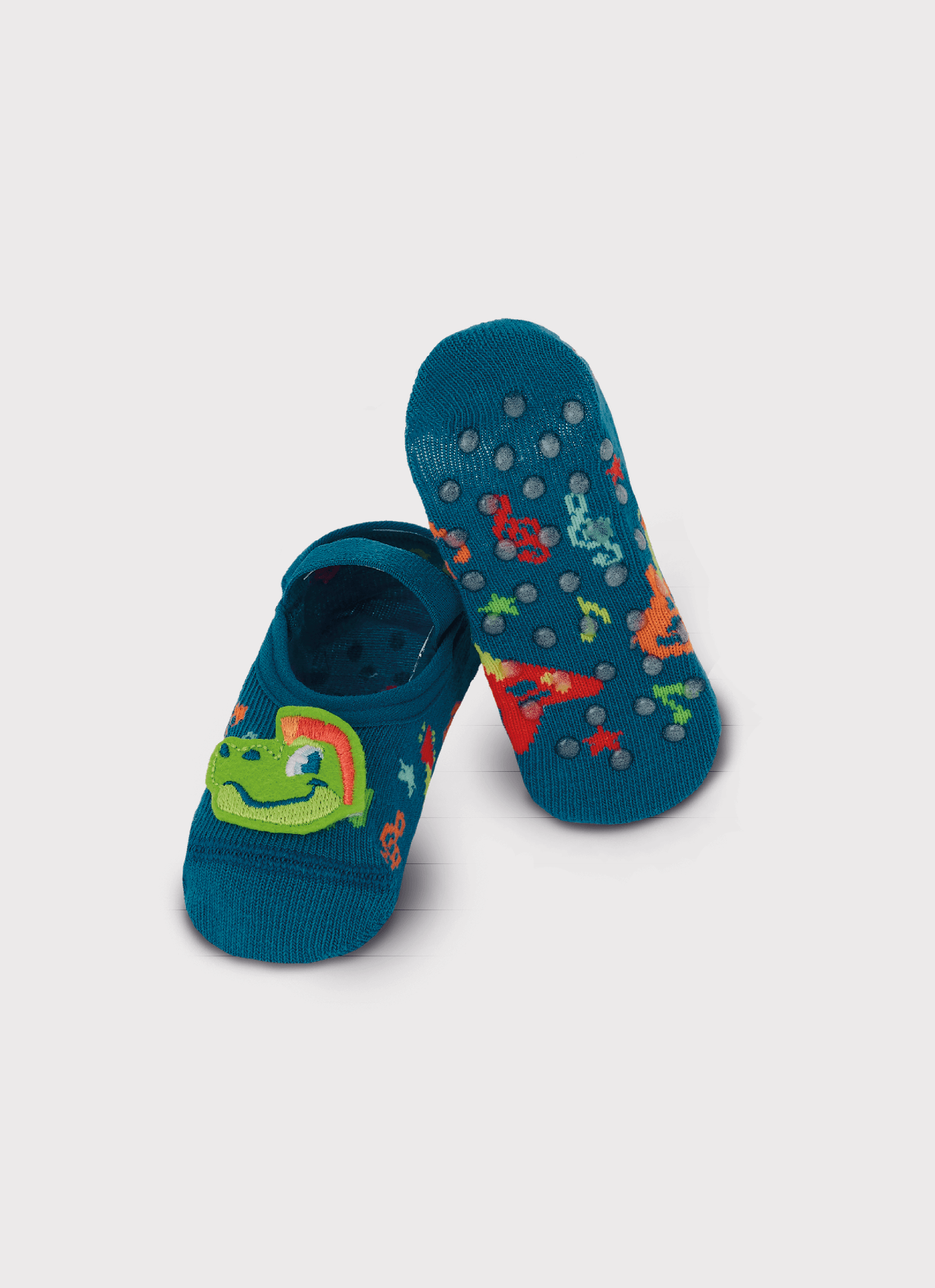 Meia-Sapatilha-Antiderrapante-Bebe-Menino-Dino