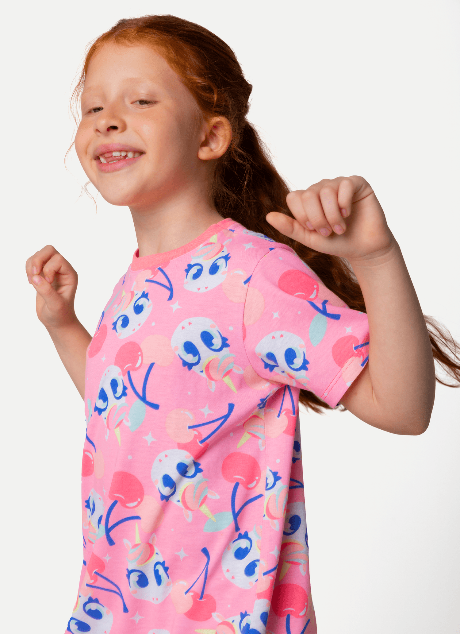Camisola-Manga-Curta-Algodao-Menina-Unicornio-Frutas