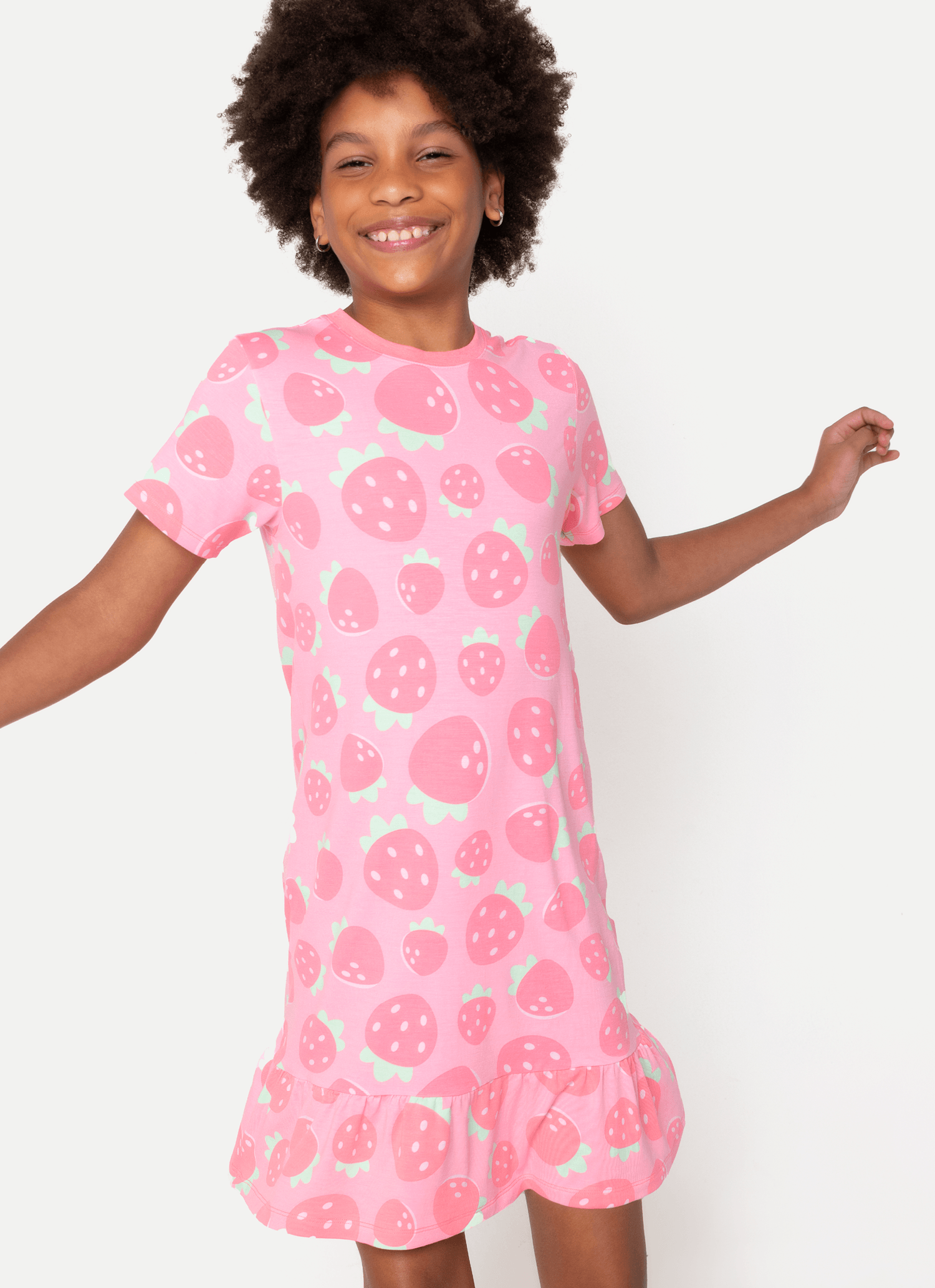 Camisola-Manga-Curta-Viscolycra-Menina-Teen-Morangos