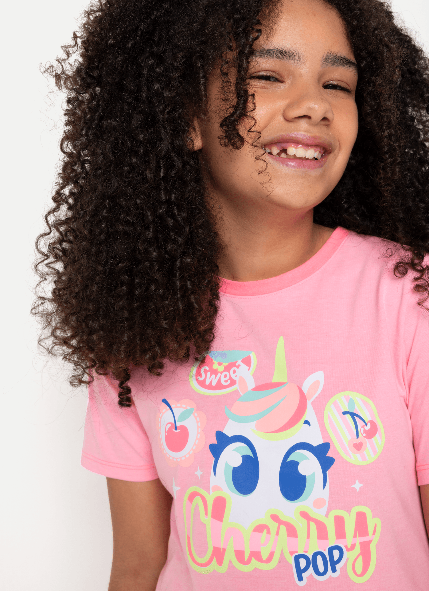 Pijama-Manga-Curta-Menina-Teen-Unicornio-Frutas