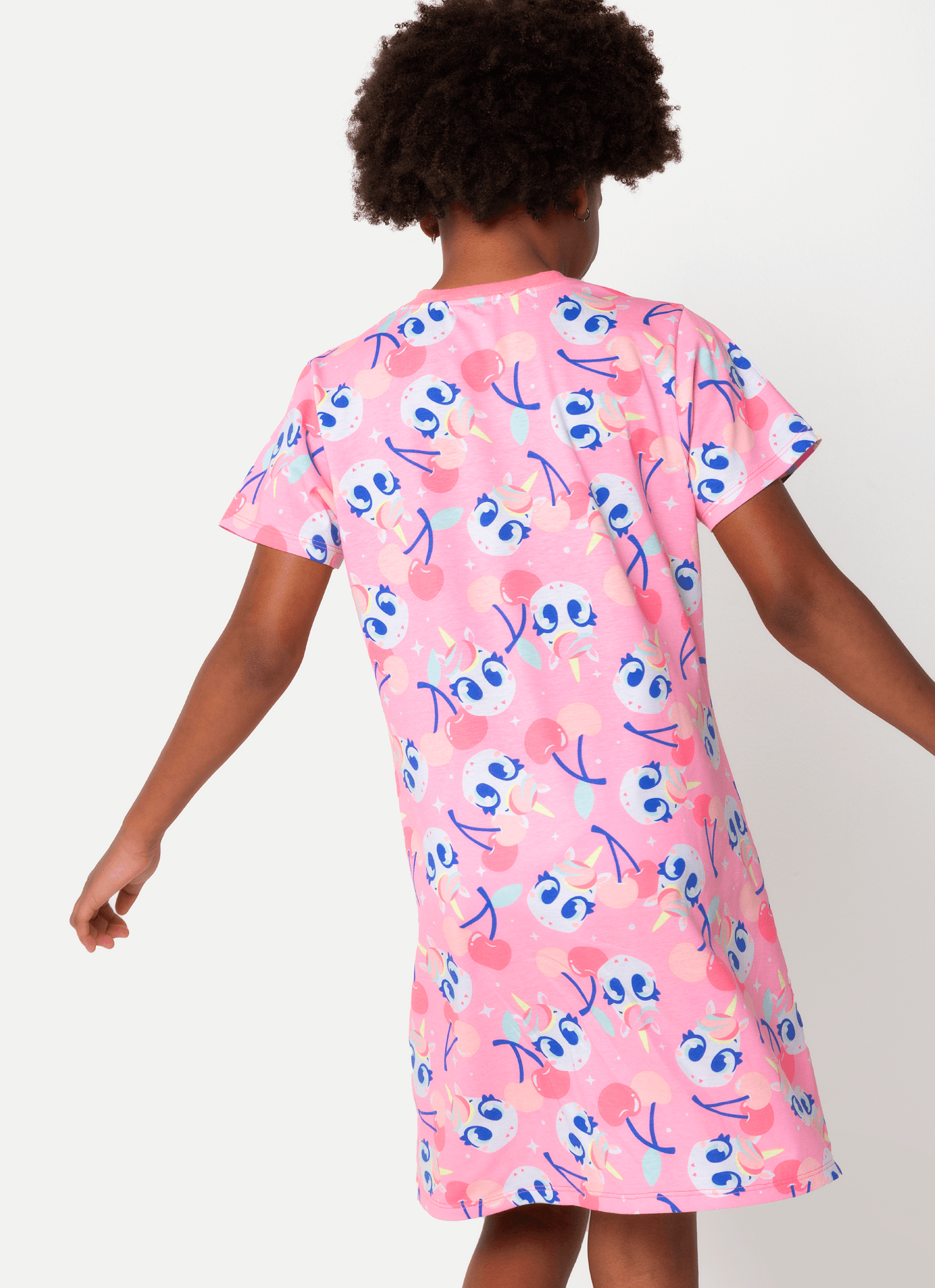 Camisola-Manga-Curta-Algodao-Menina-Teen-Unicornio-Frutas