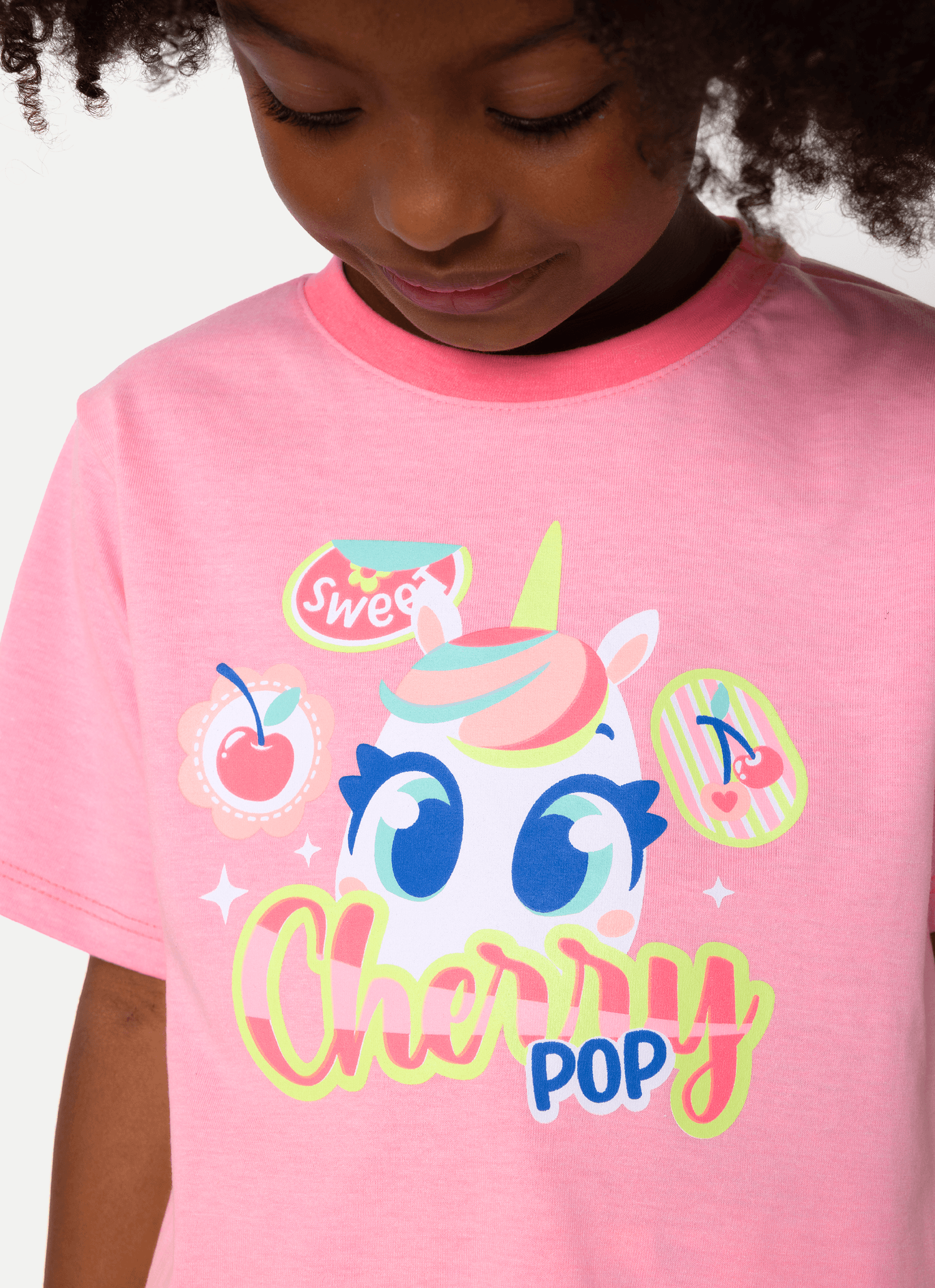 Pijama-Manga-Curta-Algodao-Menina-Unicornio-Frutas