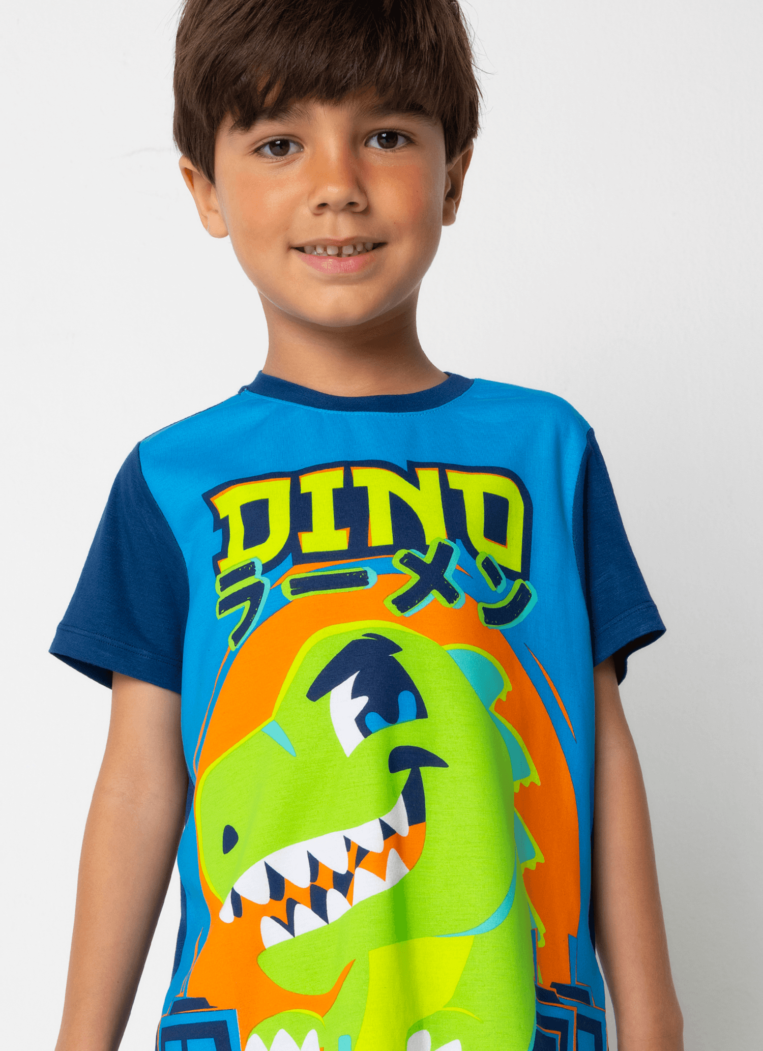 Pijama-Manga-Curta-Viscolycra-Menino-Dino-Ramen