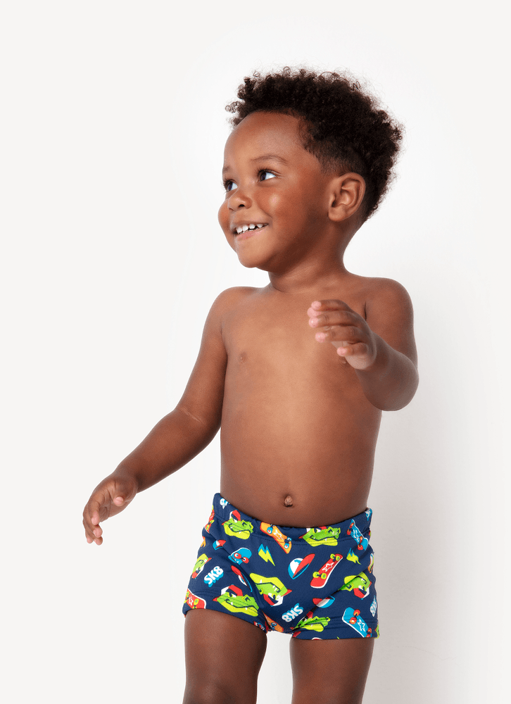 Sunga-Boxer-Com-Protecao-Solar-Bebe-Menino-Dinossauro-Skate