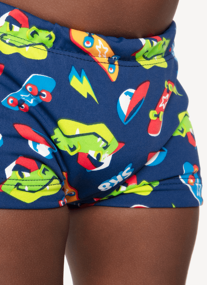 Sunga-Boxer-Com-Protecao-Solar-Bebe-Menino-Dinossauro-Skate