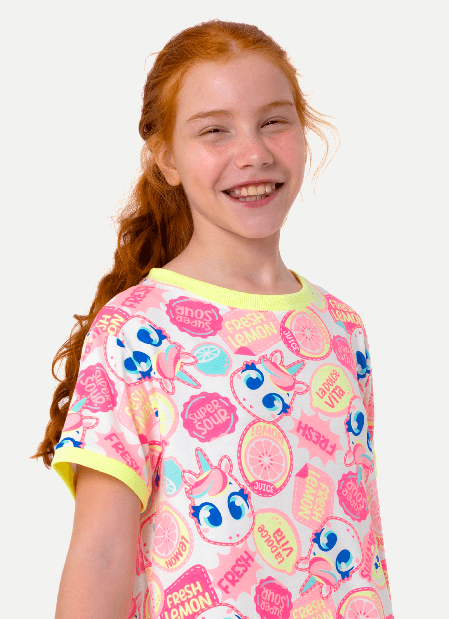 Camisola-Manga-Curta-Viscolycra-Menina-Teen-Unicornio-Frutas
