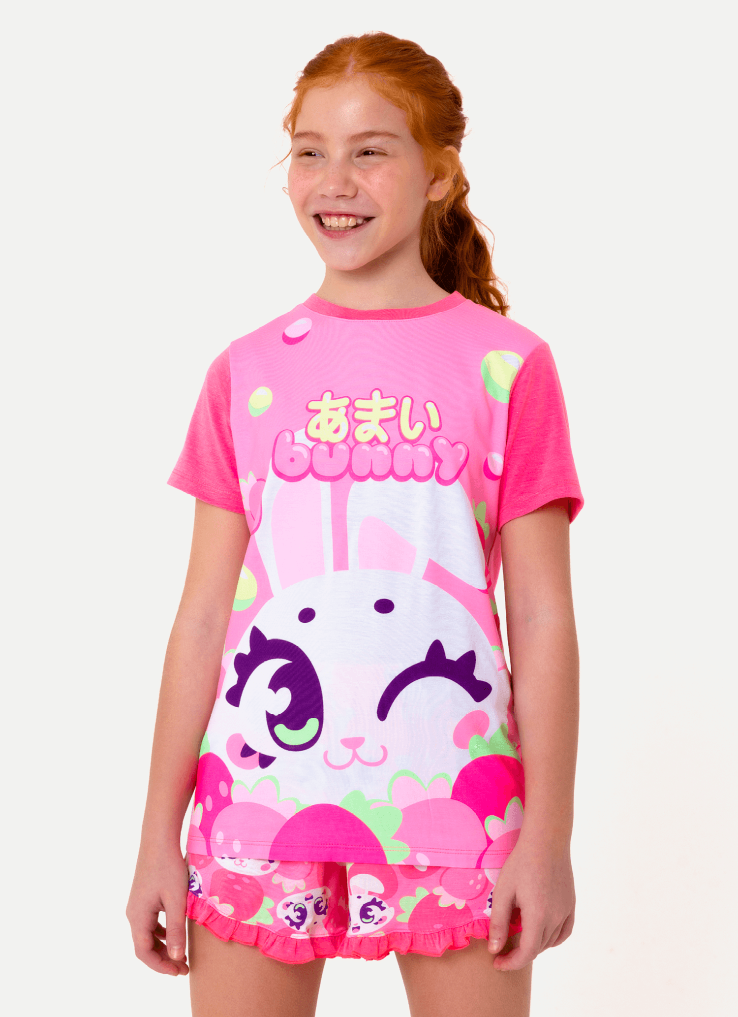 Pijama-Manga-Curta-Viscolycra-Menina-Teen-Coelha-Romantica