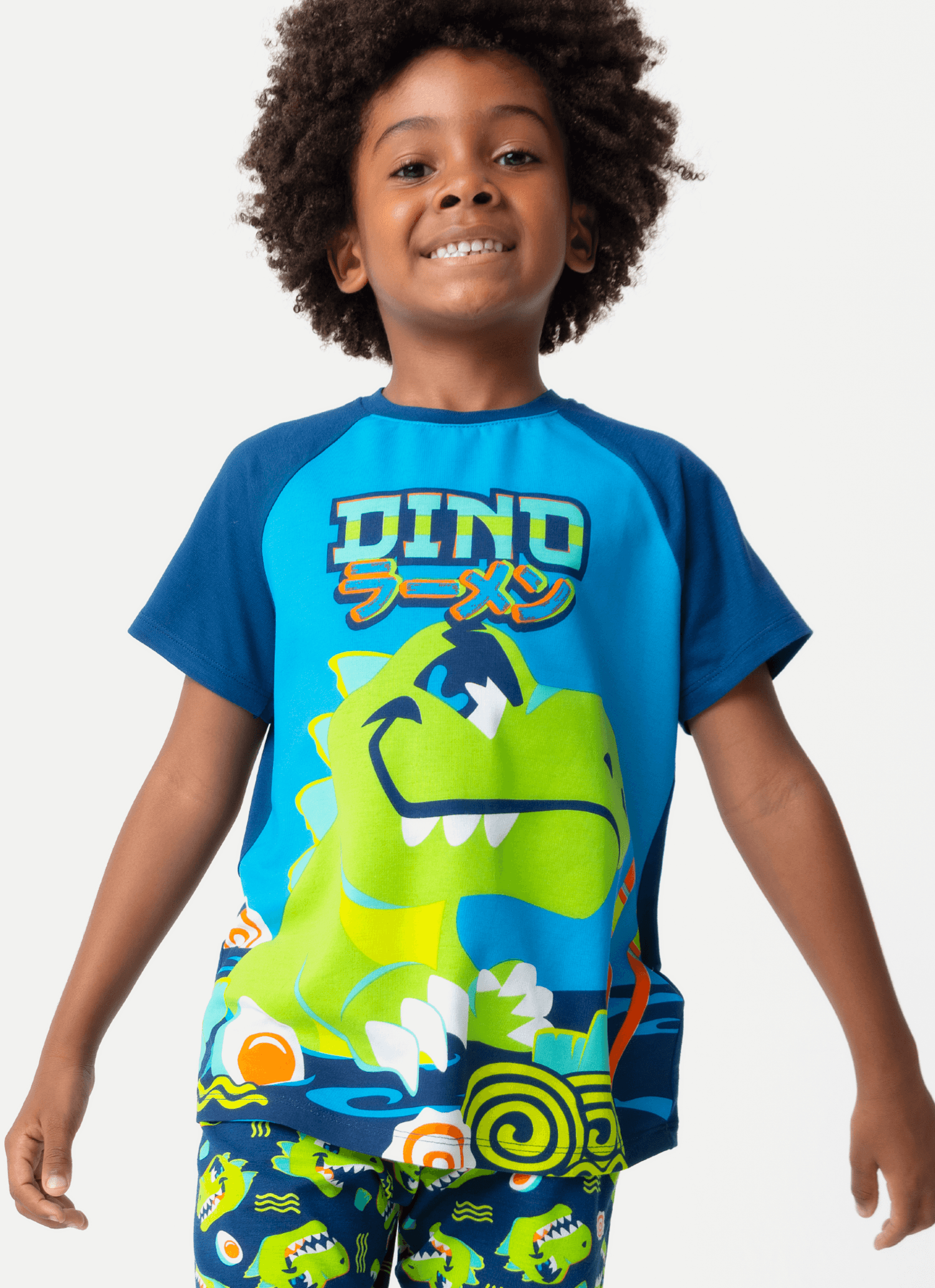 Pijama-Manga-Curta-Viscolycra-Menino-Dinozilla