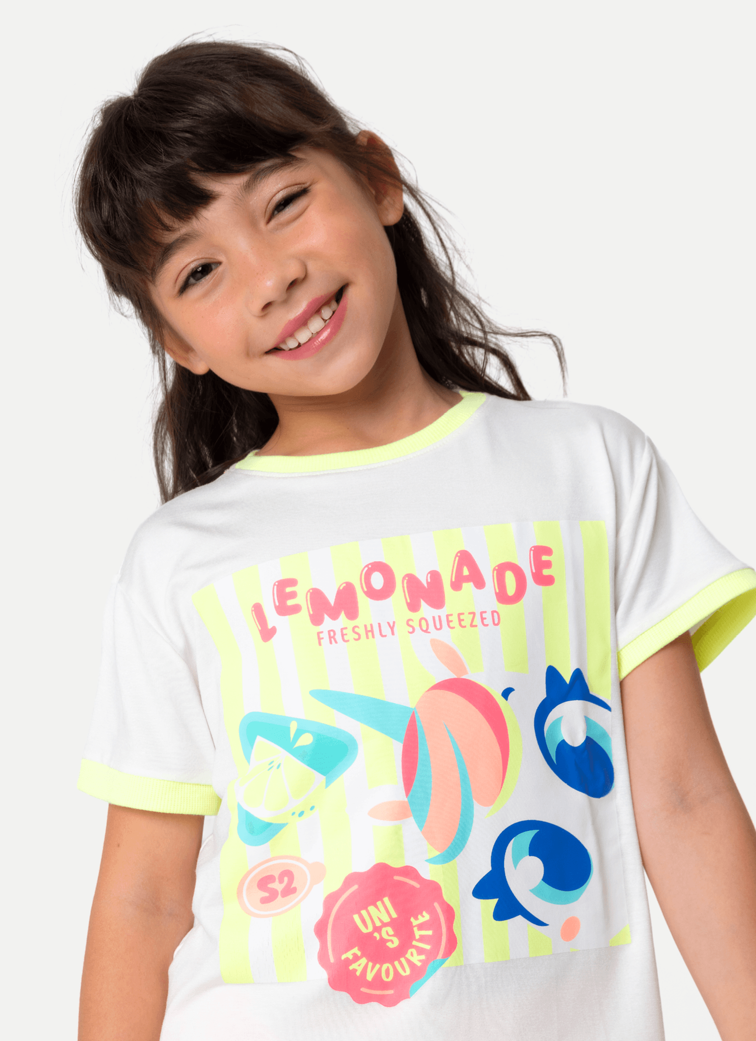 Pijama-Manga-Curta-Viscolycra-Menina-Unicornio-Frutas