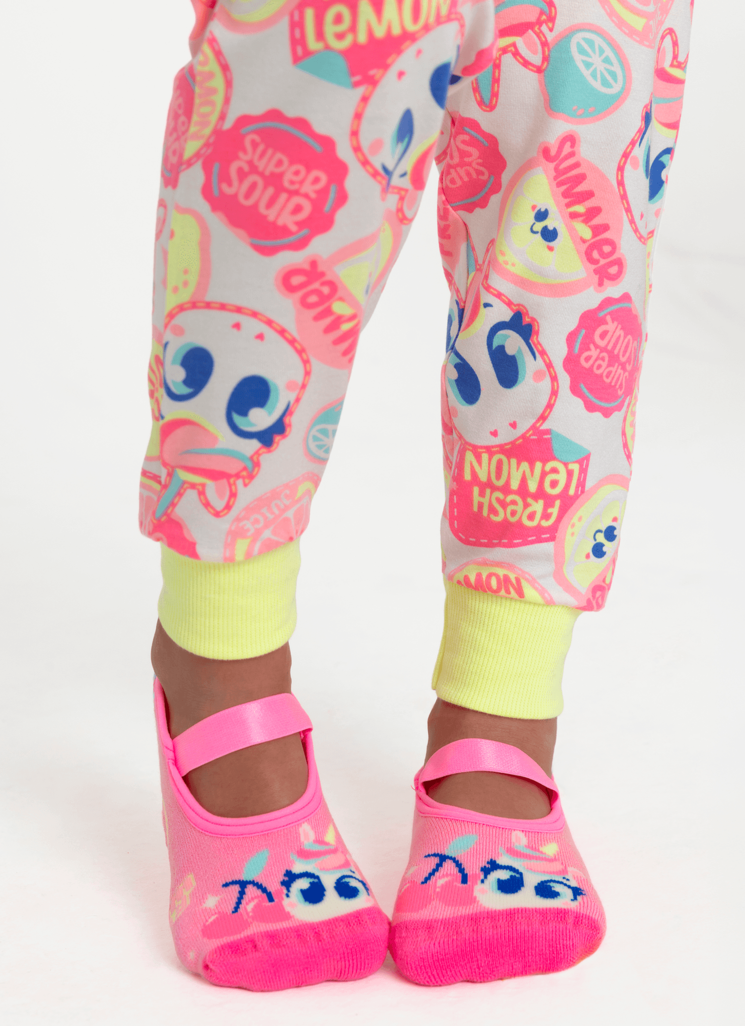 Pijama-Manga-Curta-Viscolycra-Menina-Unicornio-Frutas