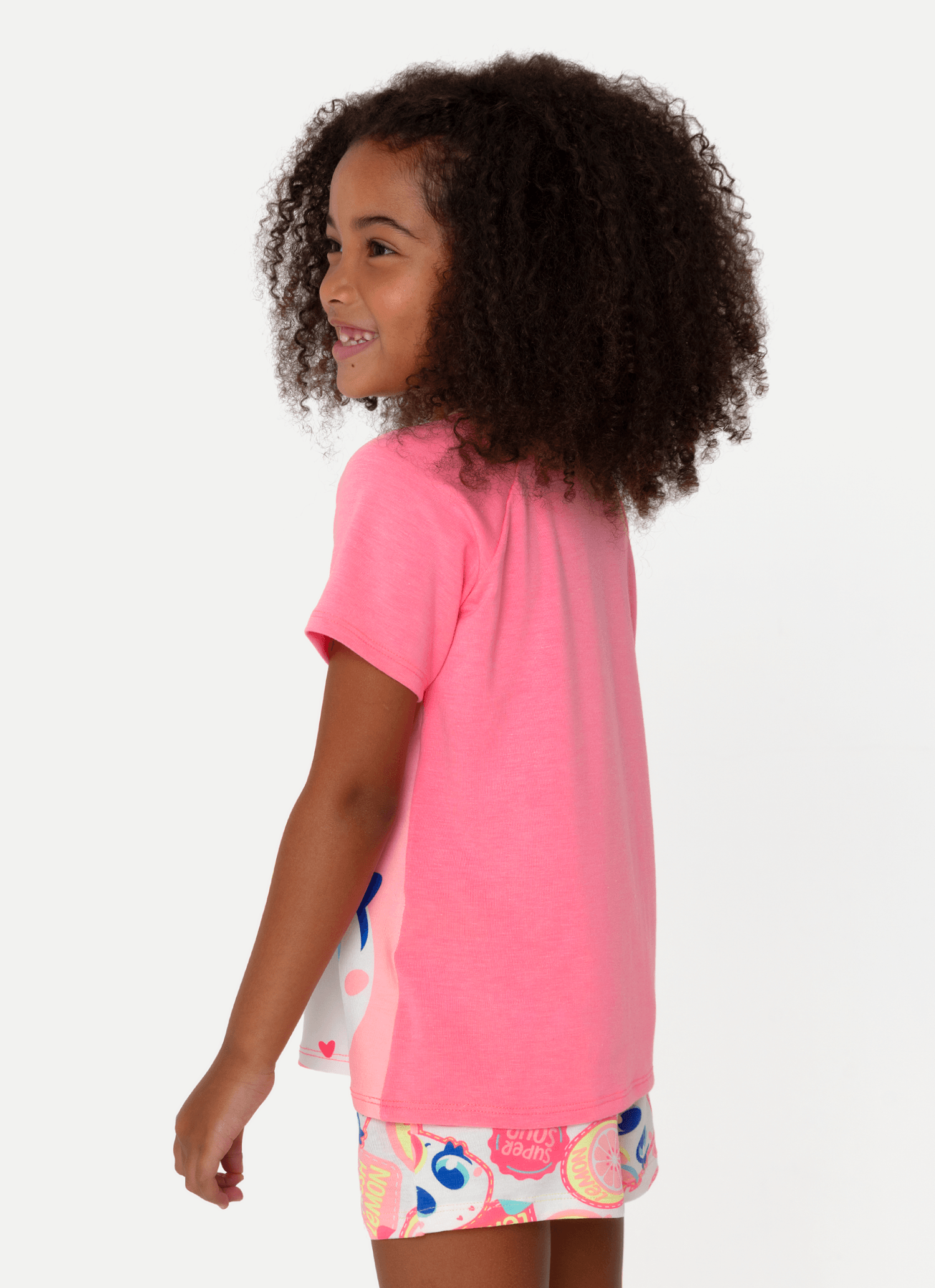 Pijama-Manga-Curta-Viscolycra-Menina-Unicornio-Frutas