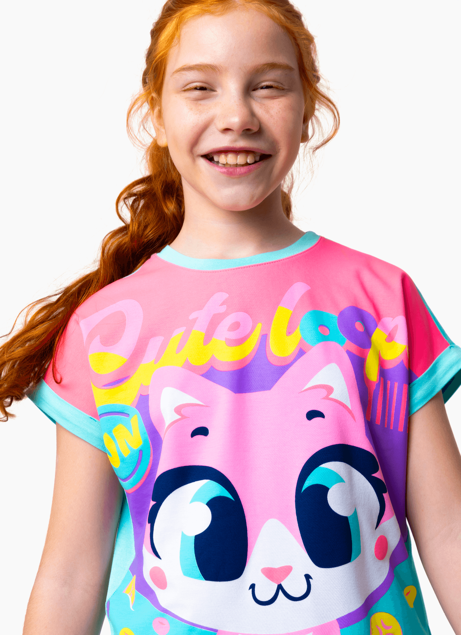 Pijama-Manga-Curta-Viscolycra-Menina-Teen-Gata-Cereal