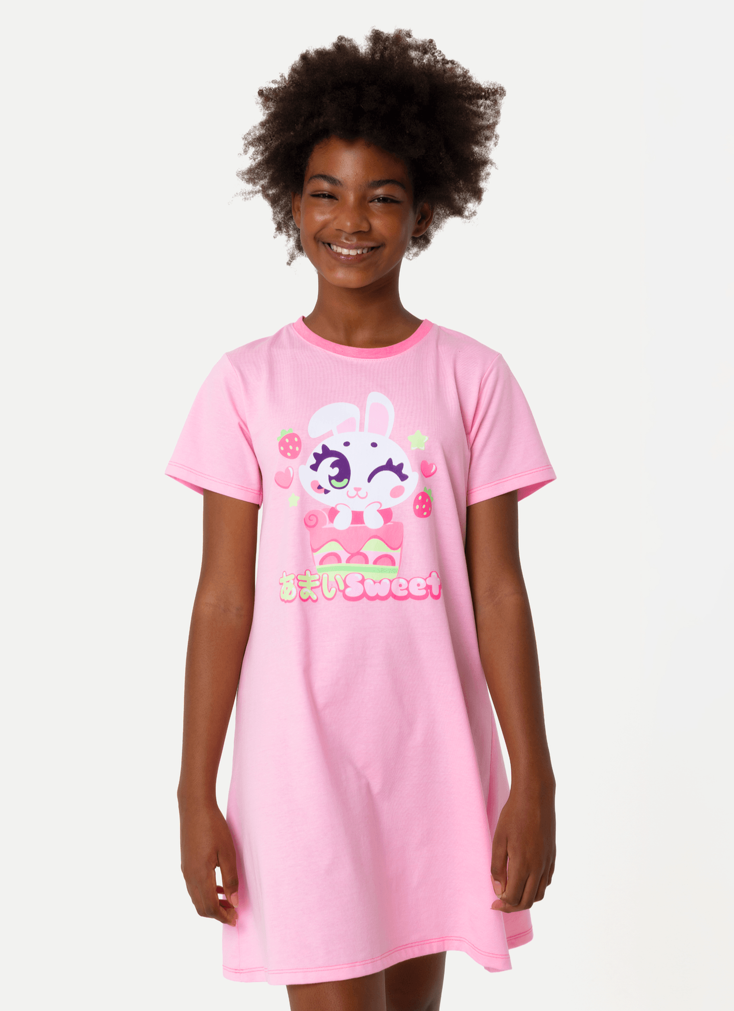 Camisola-Manga-Curta-Algodao-Menina-Teen-Coelha-Romantica