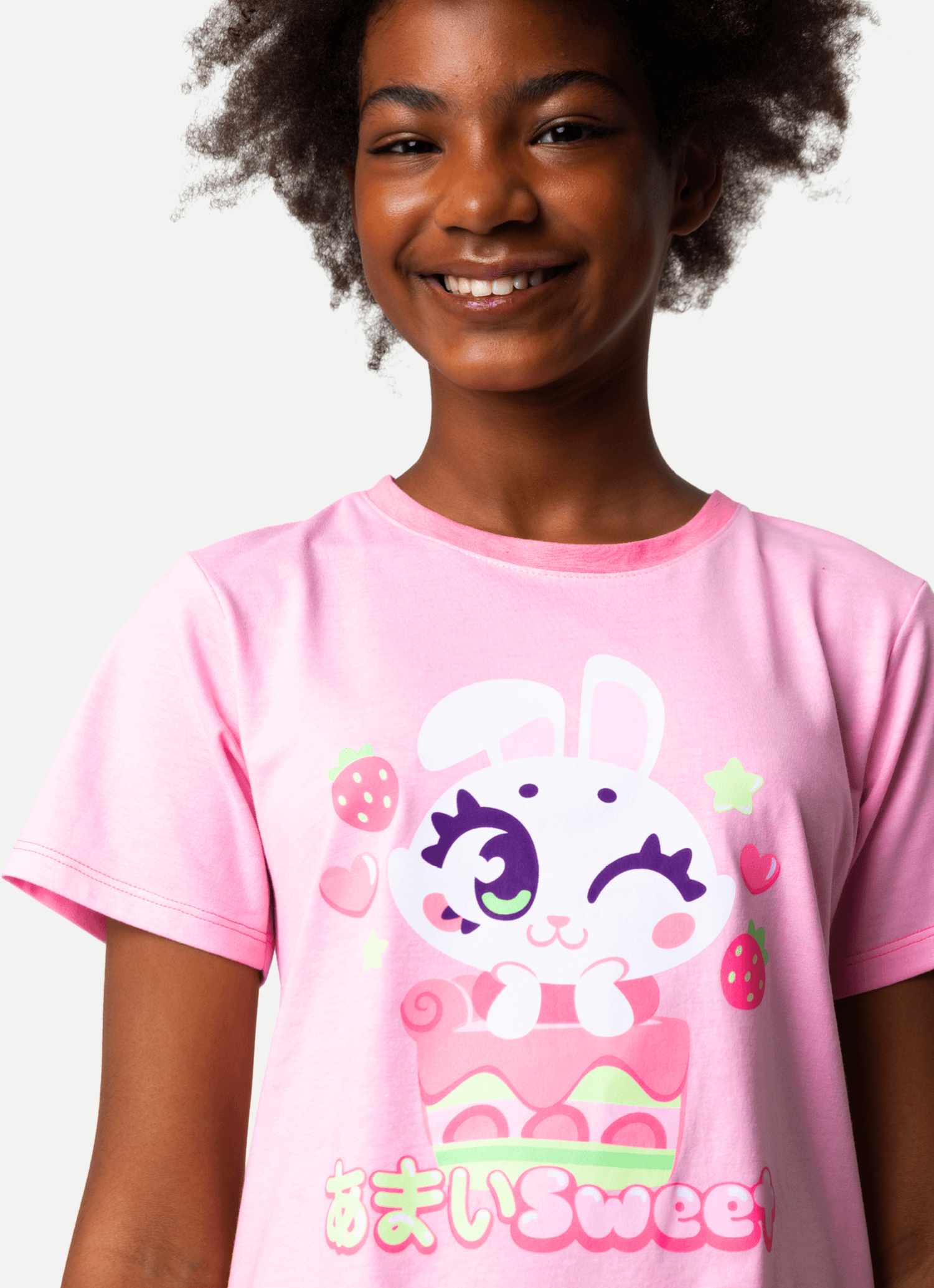 Camisola-Manga-Curta-Algodao-Menina-Teen-Coelha-Romantica
