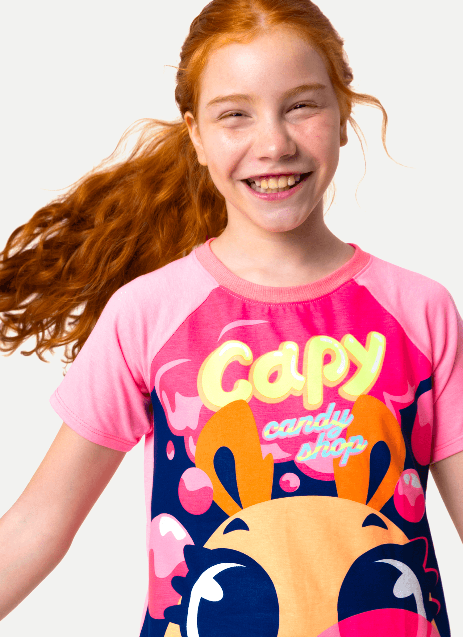 Pijama-Manga-Curta-Viscolycra-Menina-Teen-Capy-Chiclete