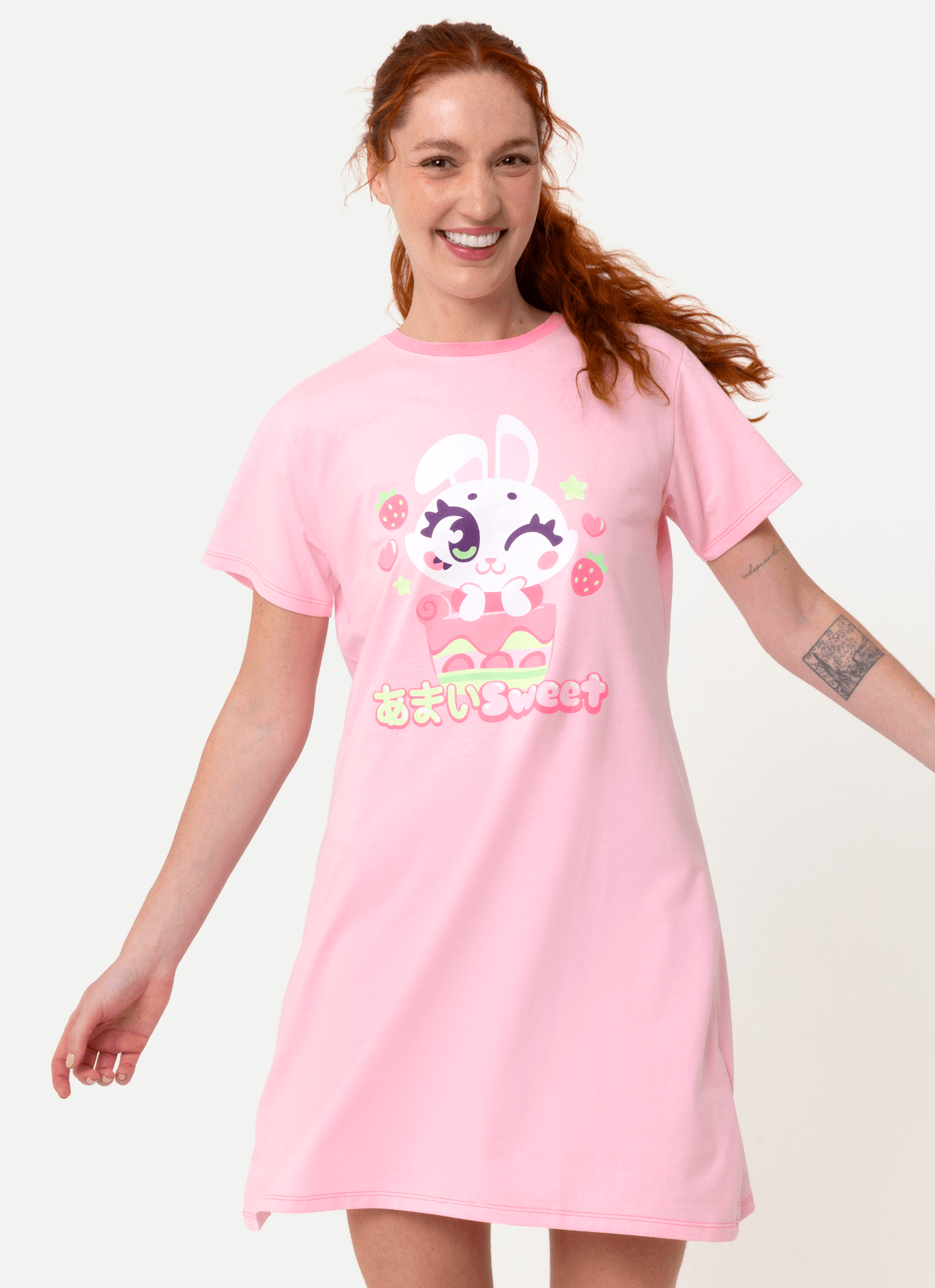 Camisola-Manga-Curta-Algodao-Feminino-Coelha-Romantica
