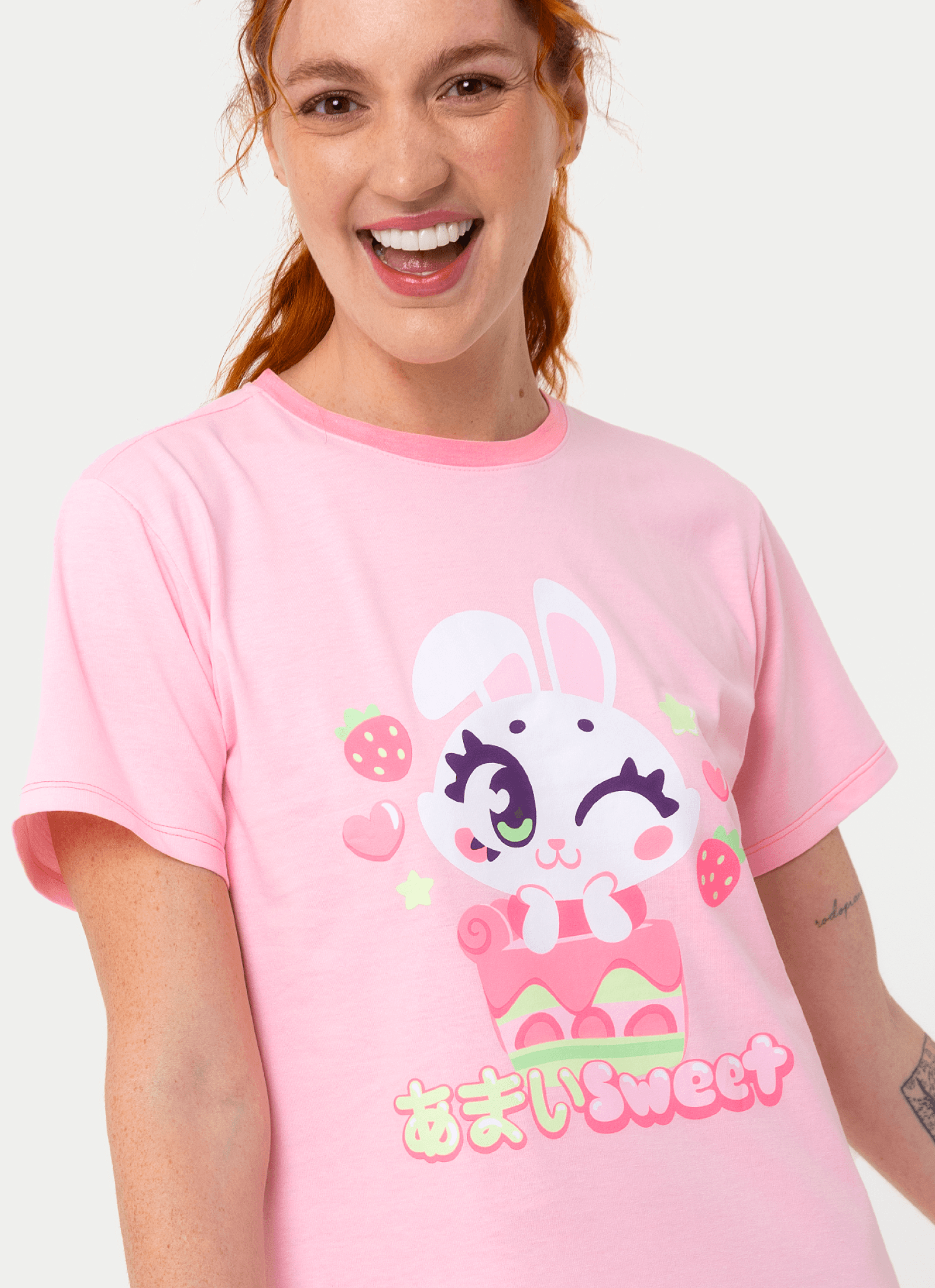 Camisola-Manga-Curta-Algodao-Feminino-Coelha-Romantica