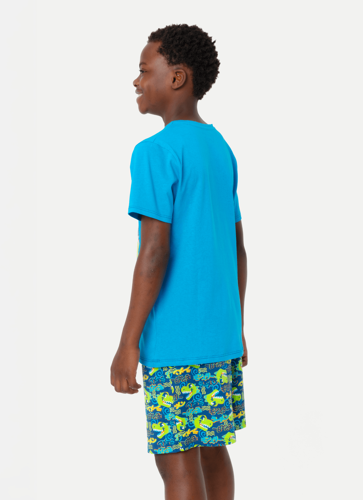 Pijama-Manga-Curta-Algodao-Menino-Teen-Dinozilla