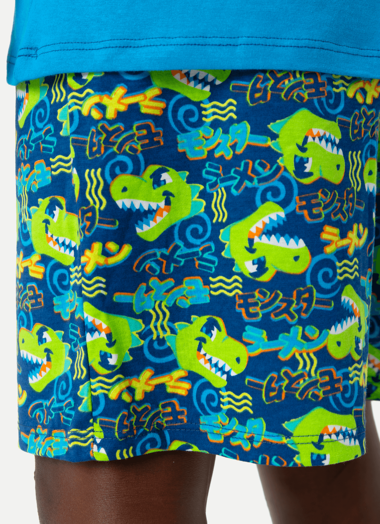 Pijama-Manga-Curta-Algodao-Menino-Teen-Dinozilla