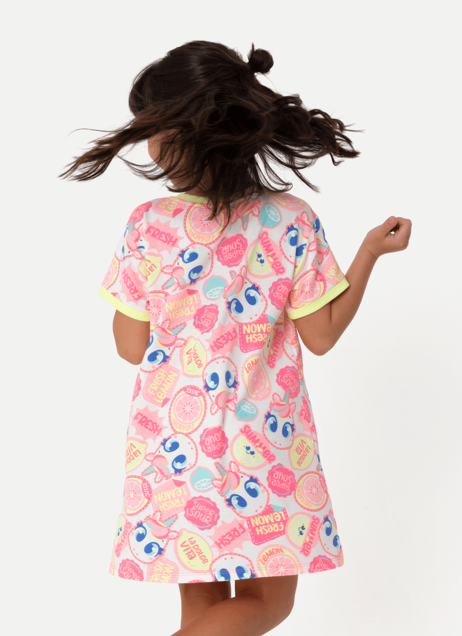 Camisola-Manga-Curta-Viscolycra-Menina-Unicornio-Frutas