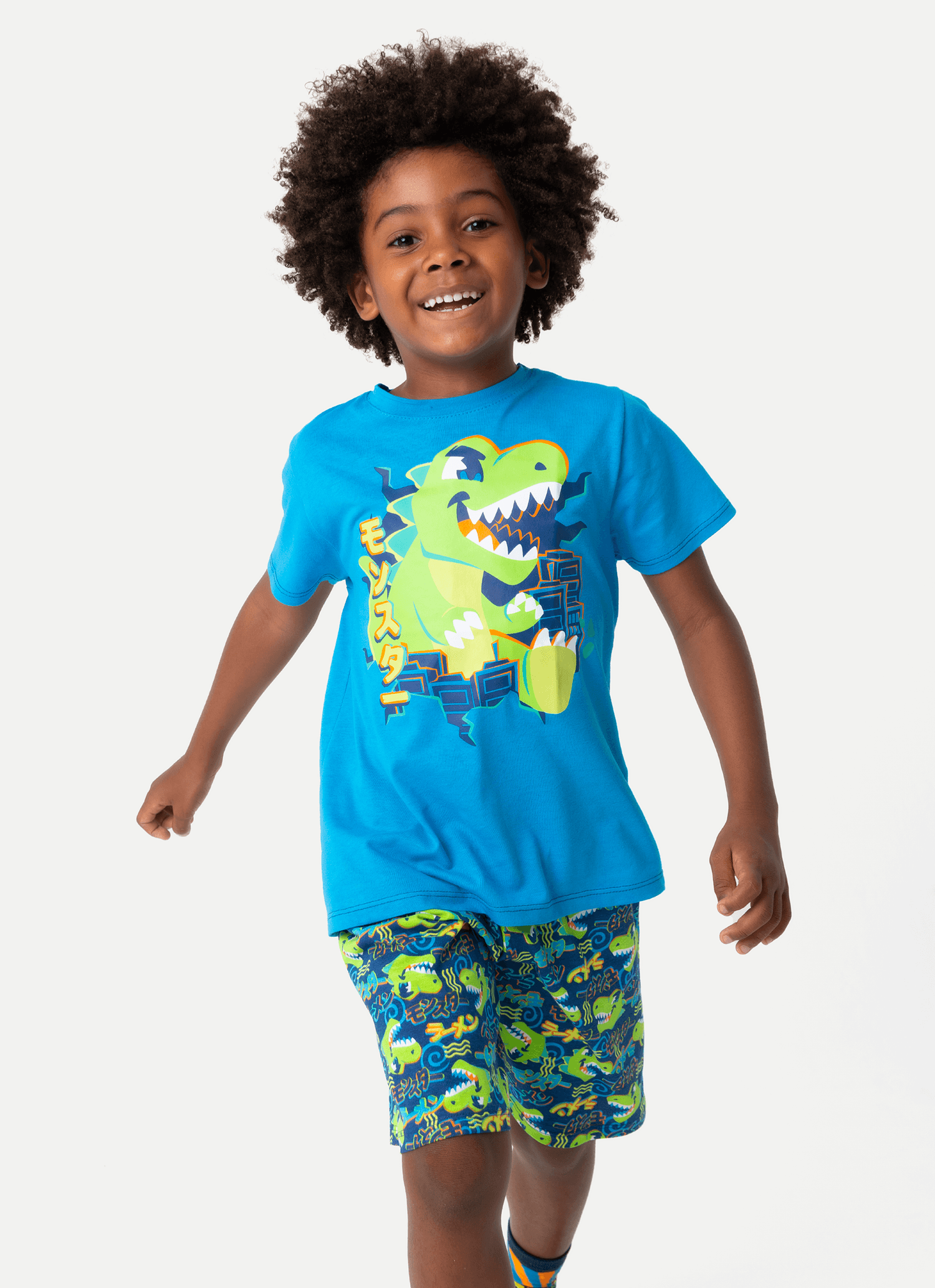 Pijama-Manga-Curta-Algodao-Menino-Dinozilla