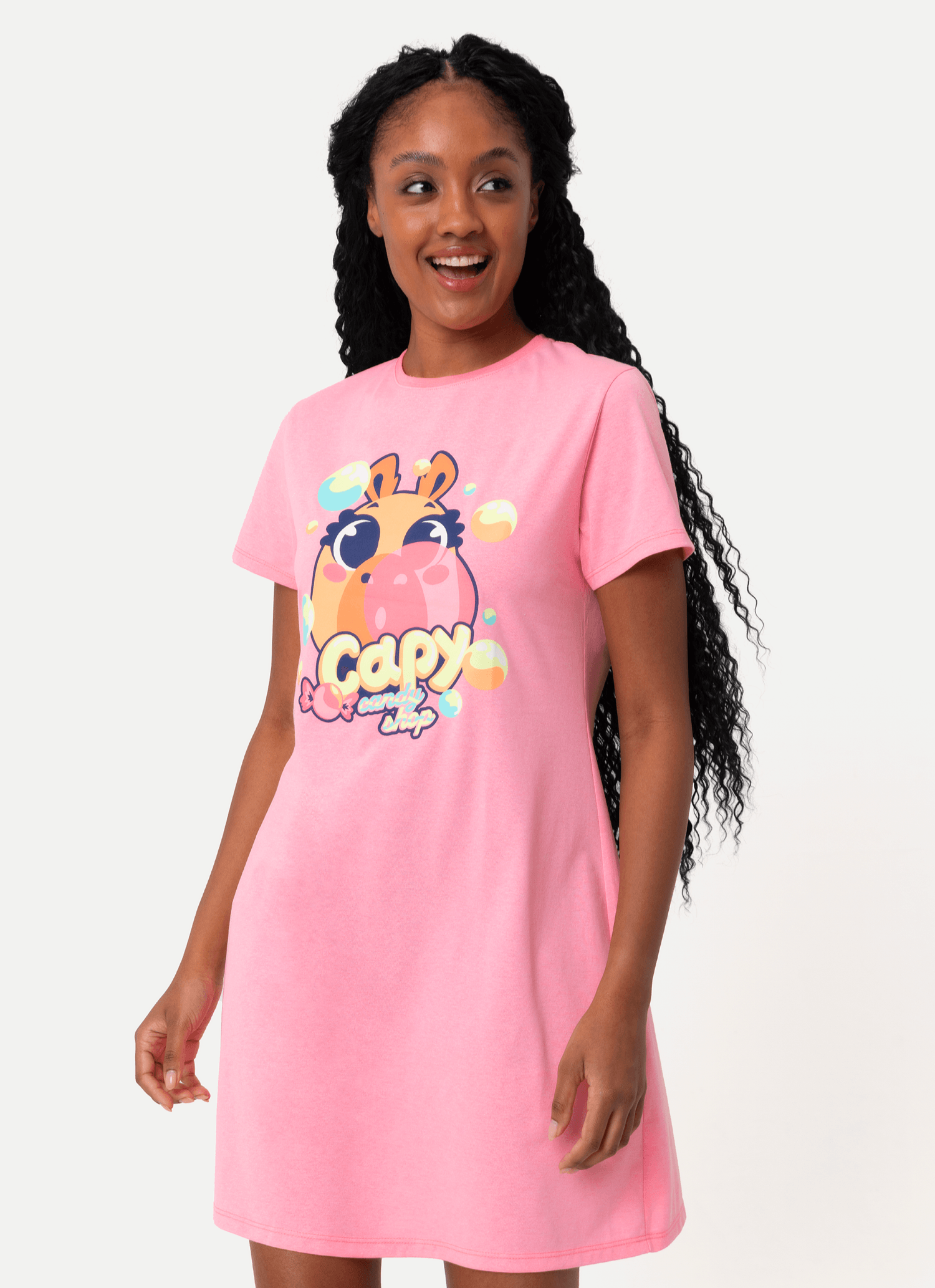 Camisola-Manga-Curta-Feminino-Capy-Chiclete
