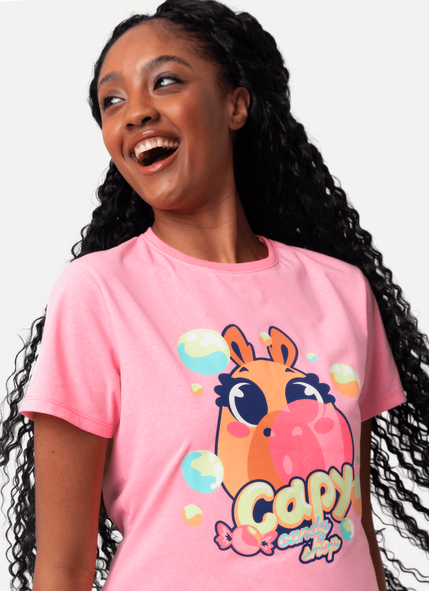 Camisola-Manga-Curta-Feminino-Capy-Chiclete