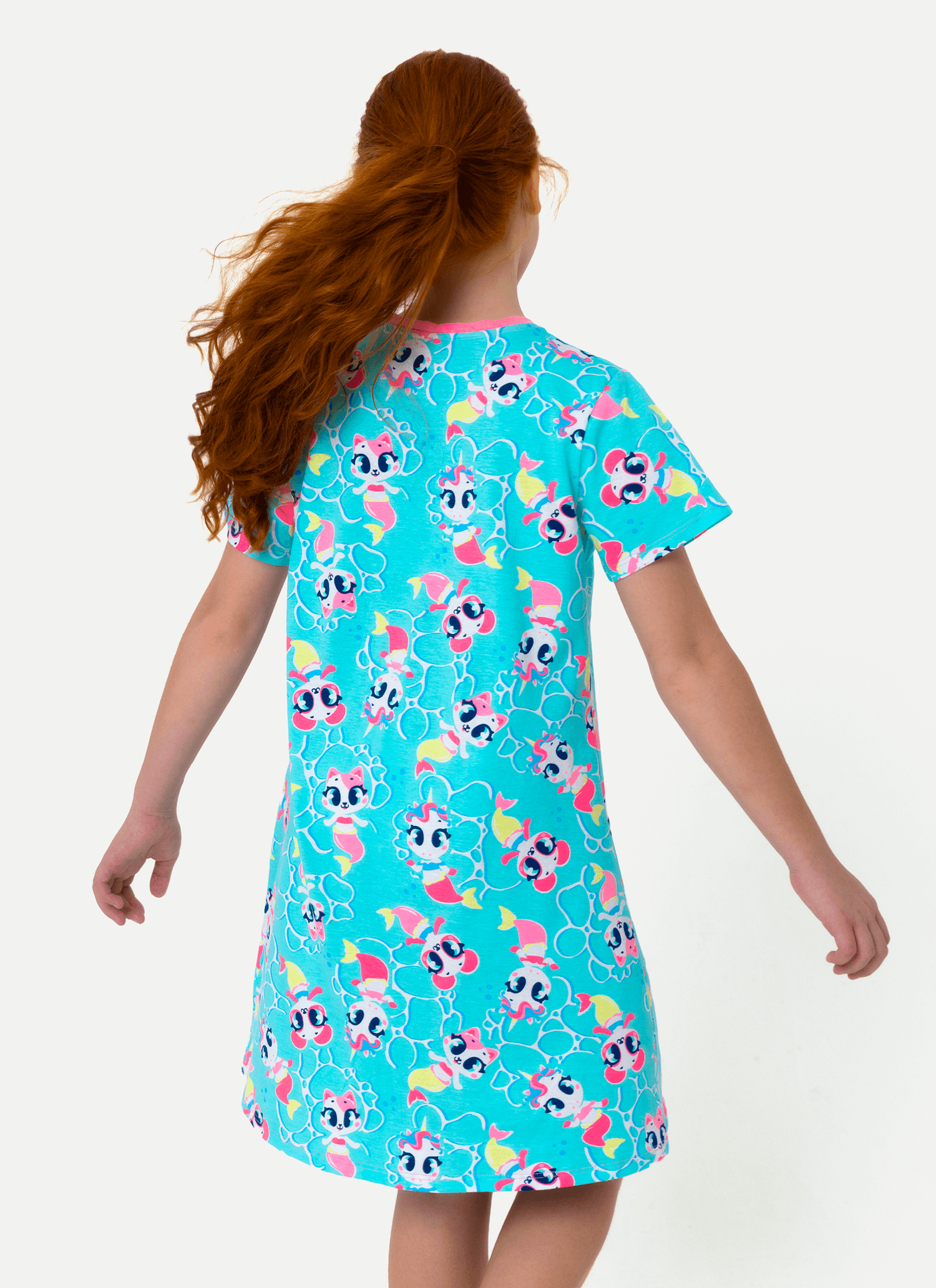 Camisola-Manga-Curta-Algodao-Menina-Teen-Multibichos-Sereia